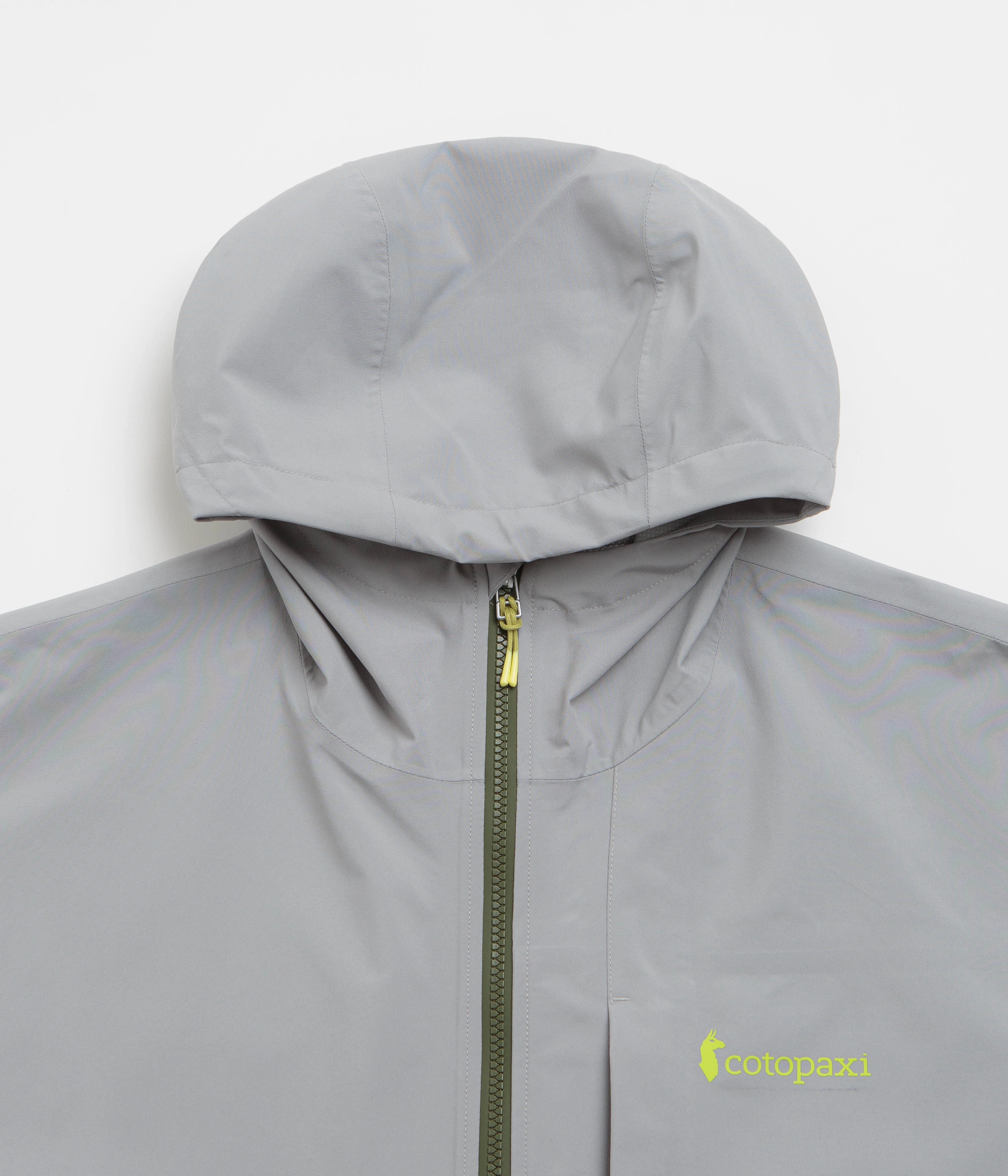 anti slip grip Cotopaxi Cielo Rain Jacket - Smoke / Cinder