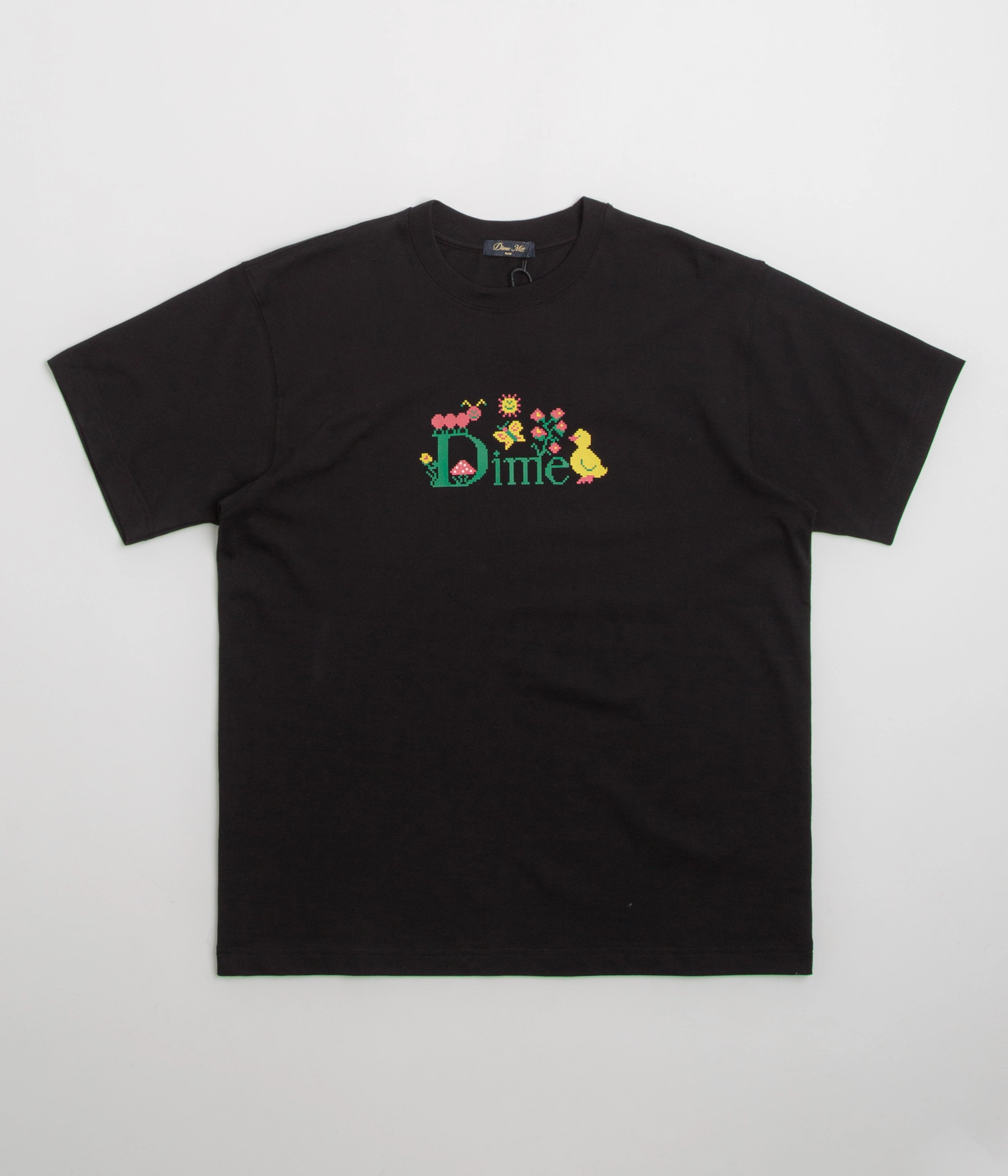Dime Classic Cross Stitch T-Shirt - Black Smart Fit Timeless Must-Have