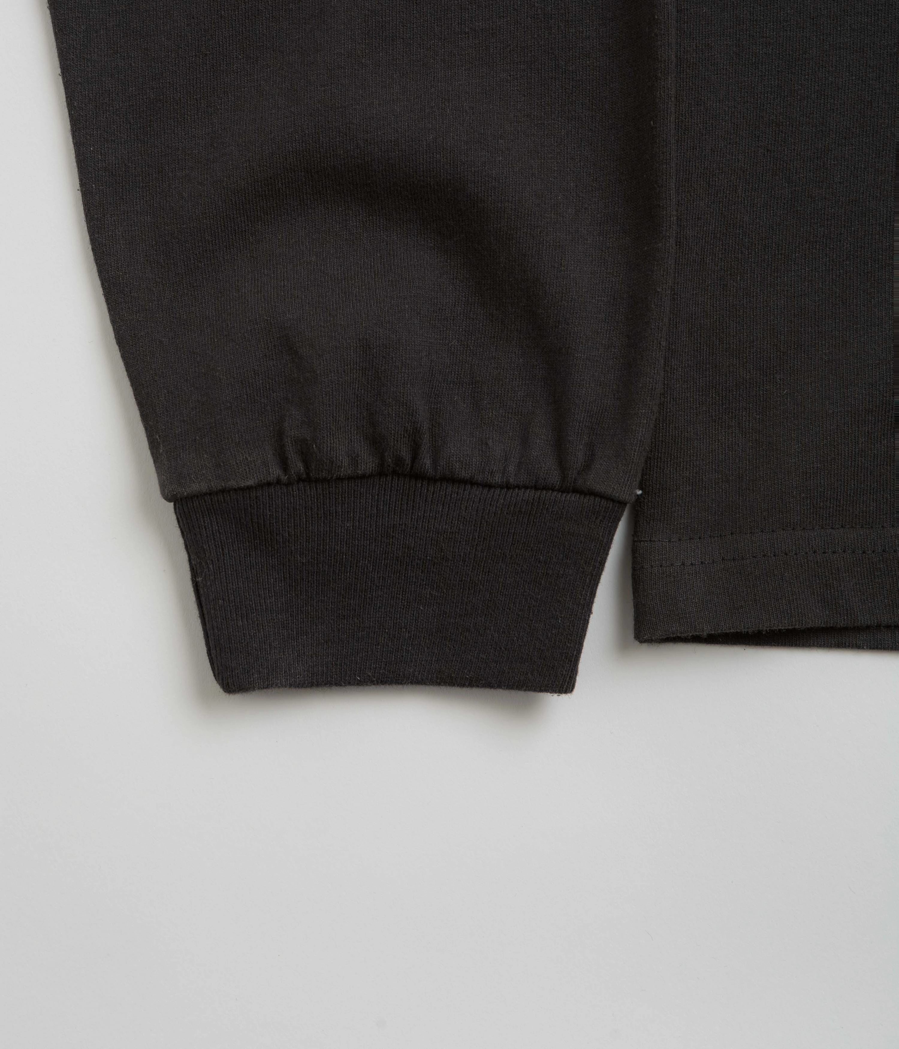 Comfy Pieces Butter Goods Pigment Dye Long Sleeve T-Shirt - Washed Black