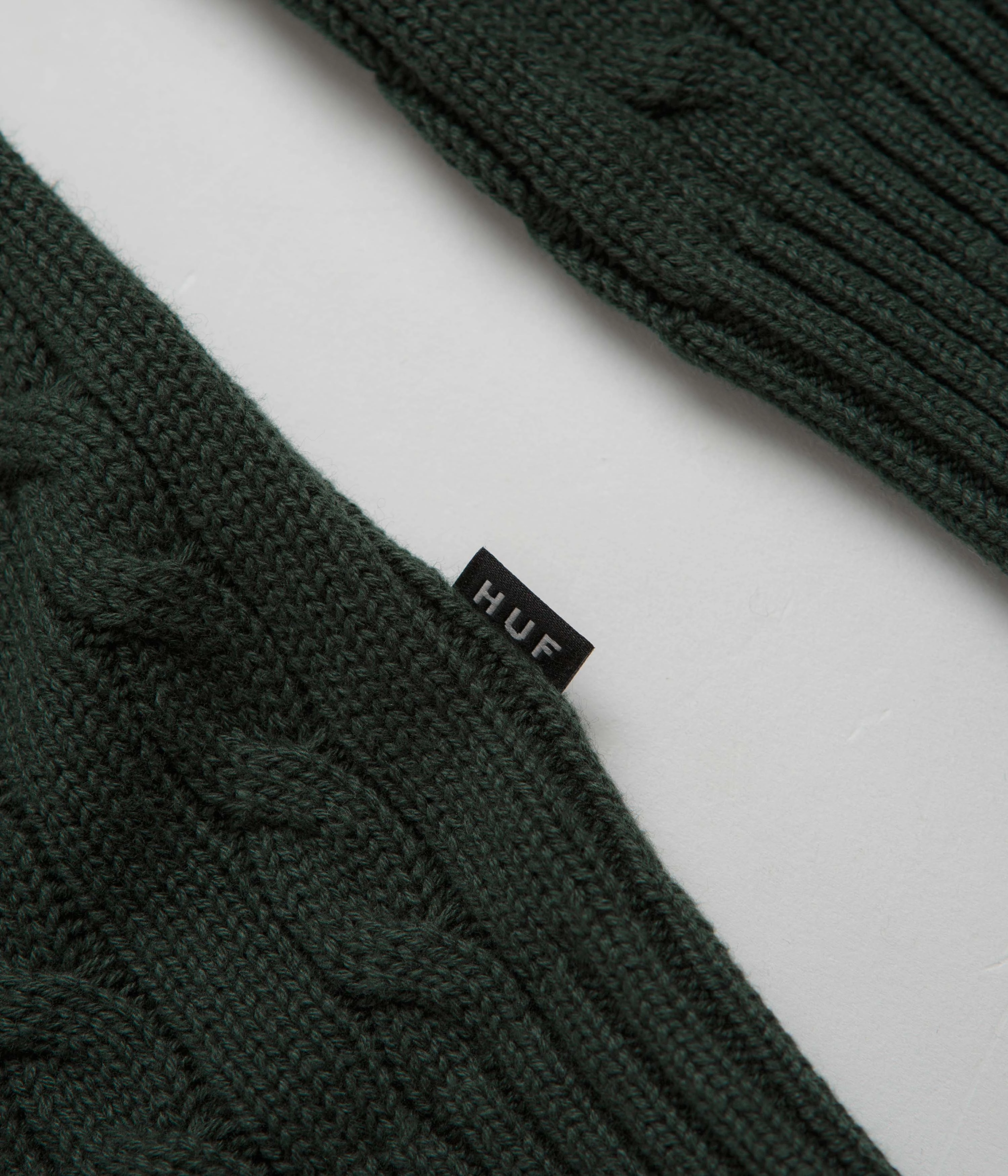 HUF TT Jacquard Cardigan - Hunter Green Comfortable fit