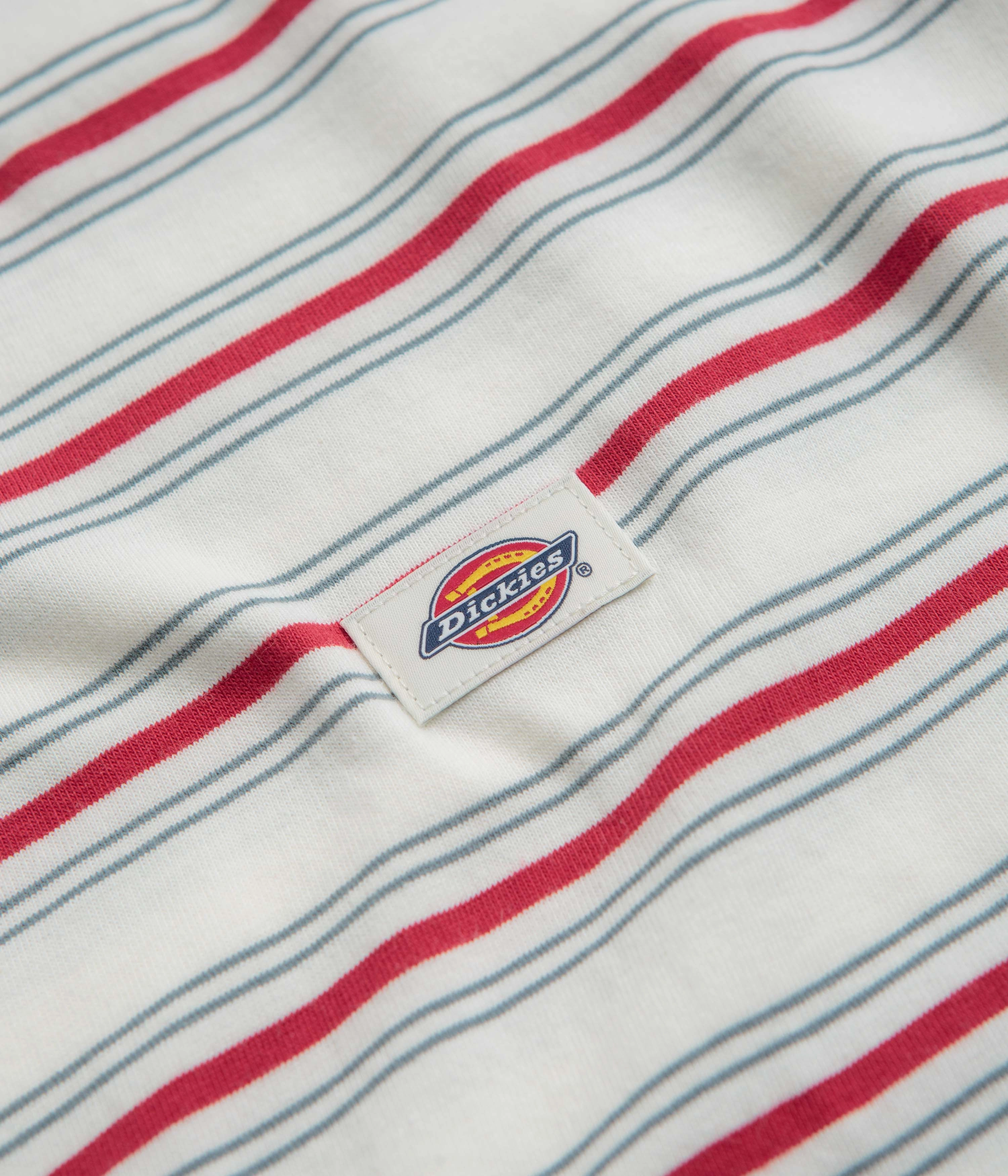 Dickies Lewistown Stripe T-Shirt - Egret Luxury clothing Layered Comfort