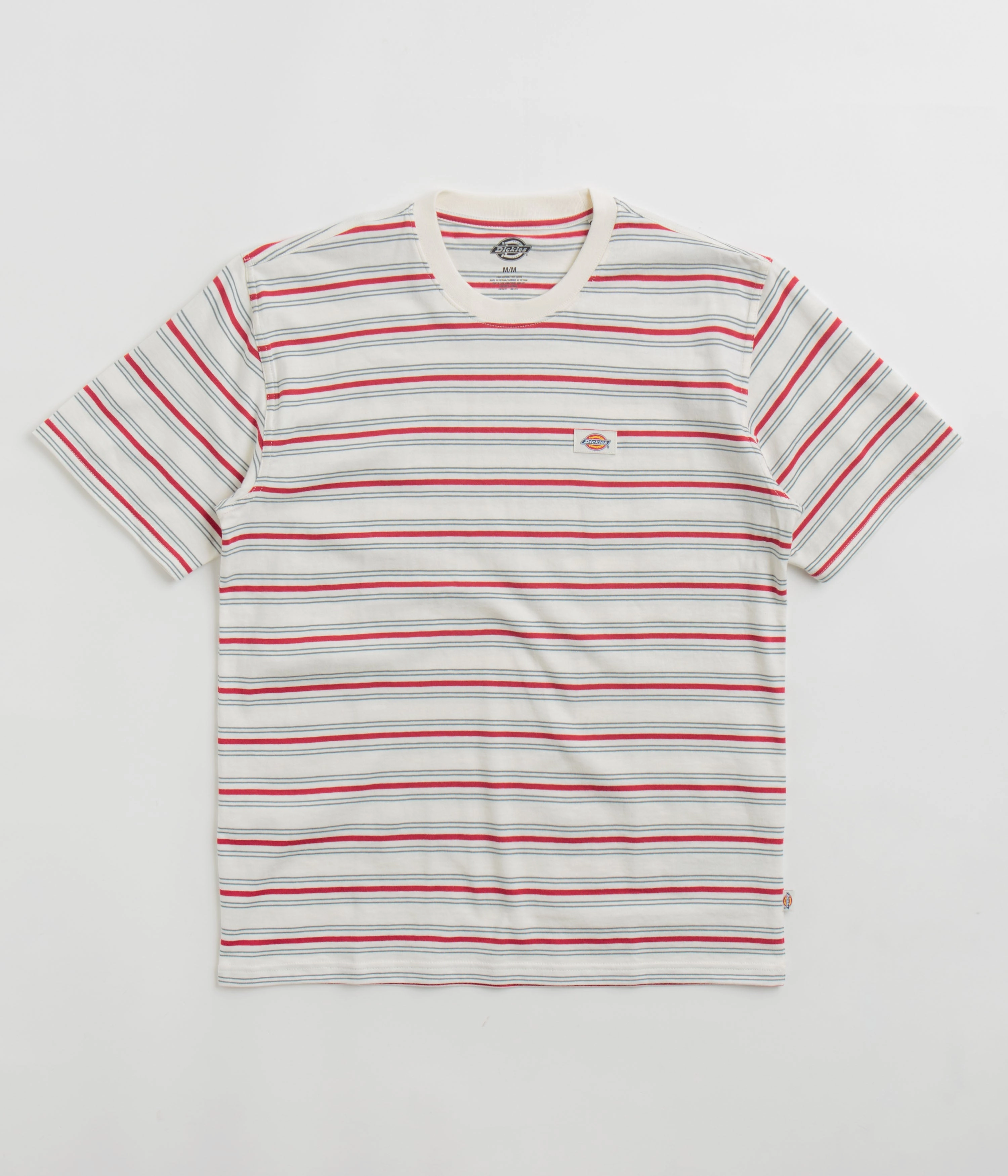 Dickies Lewistown Stripe T-Shirt - Egret Layered Wear Fresh Trend