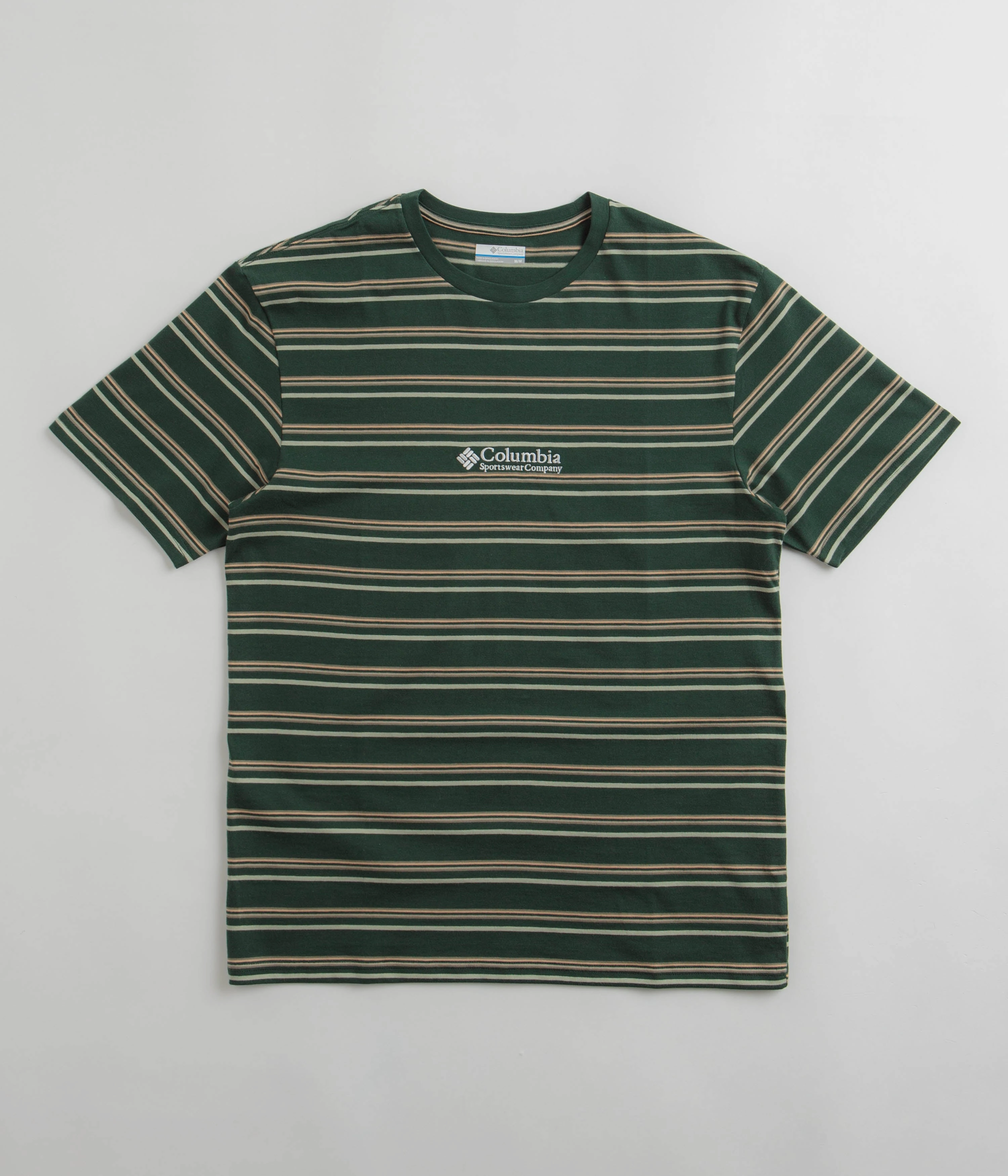 Stylish Everyday Wear Anti Odor Treatment Columbia Somer Slope Striped T-Shirt - Spruce
