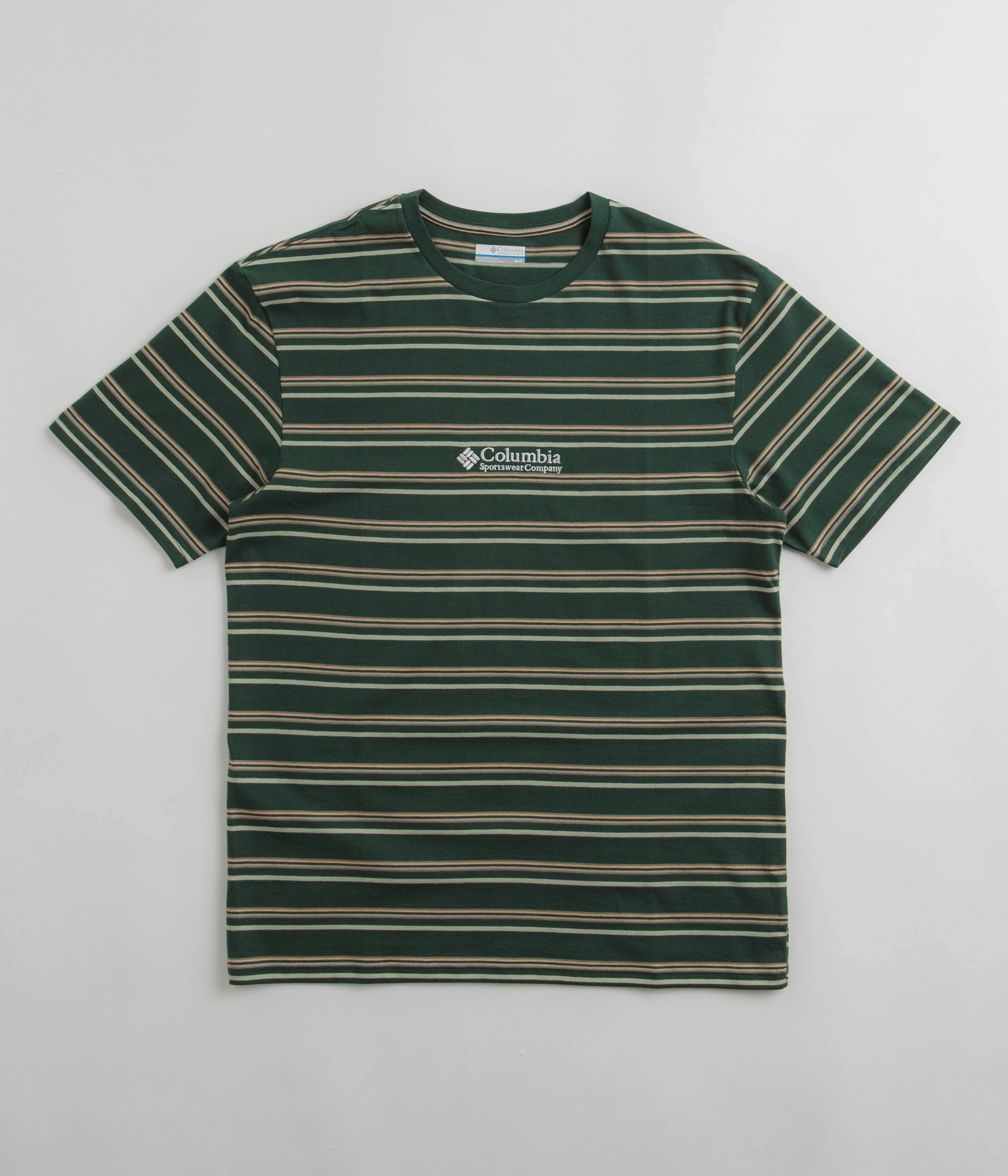 Versatile Top Weekend Comfort Wear Columbia Somer Slope Striped T-Shirt - Spruce