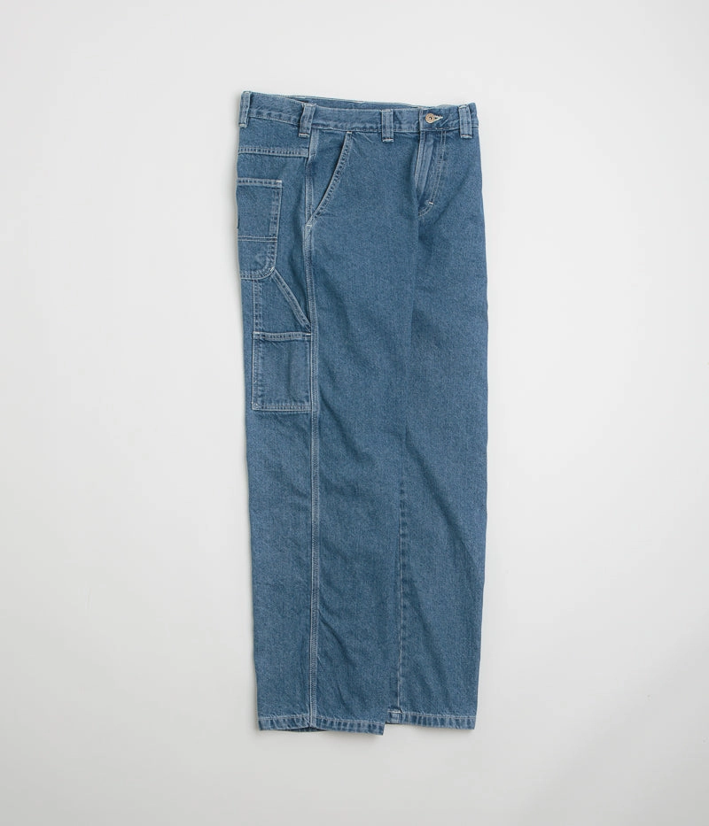 Elastic Cuff Sporty Comfort Wear Dickies Stevensville Carpenter Jeans - Classic Blue