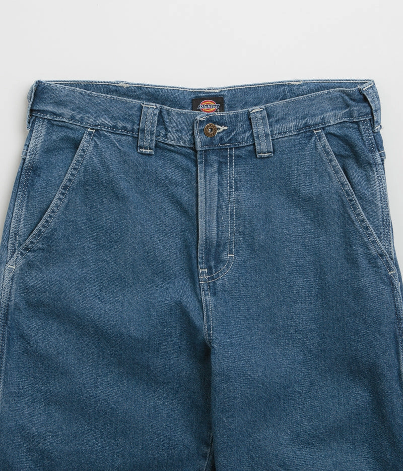 Water Resistant Sustainable Fabric Dickies Stevensville Carpenter Jeans - Classic Blue