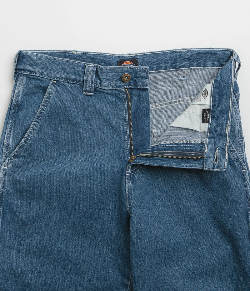 Dickies Stevensville Carpenter Jeans - Classic Blue Eco Friendly Dye Process relaxed shape