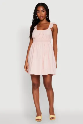 Summer Friendly Haute Monde Ruffled Strap Babydoll Sundress