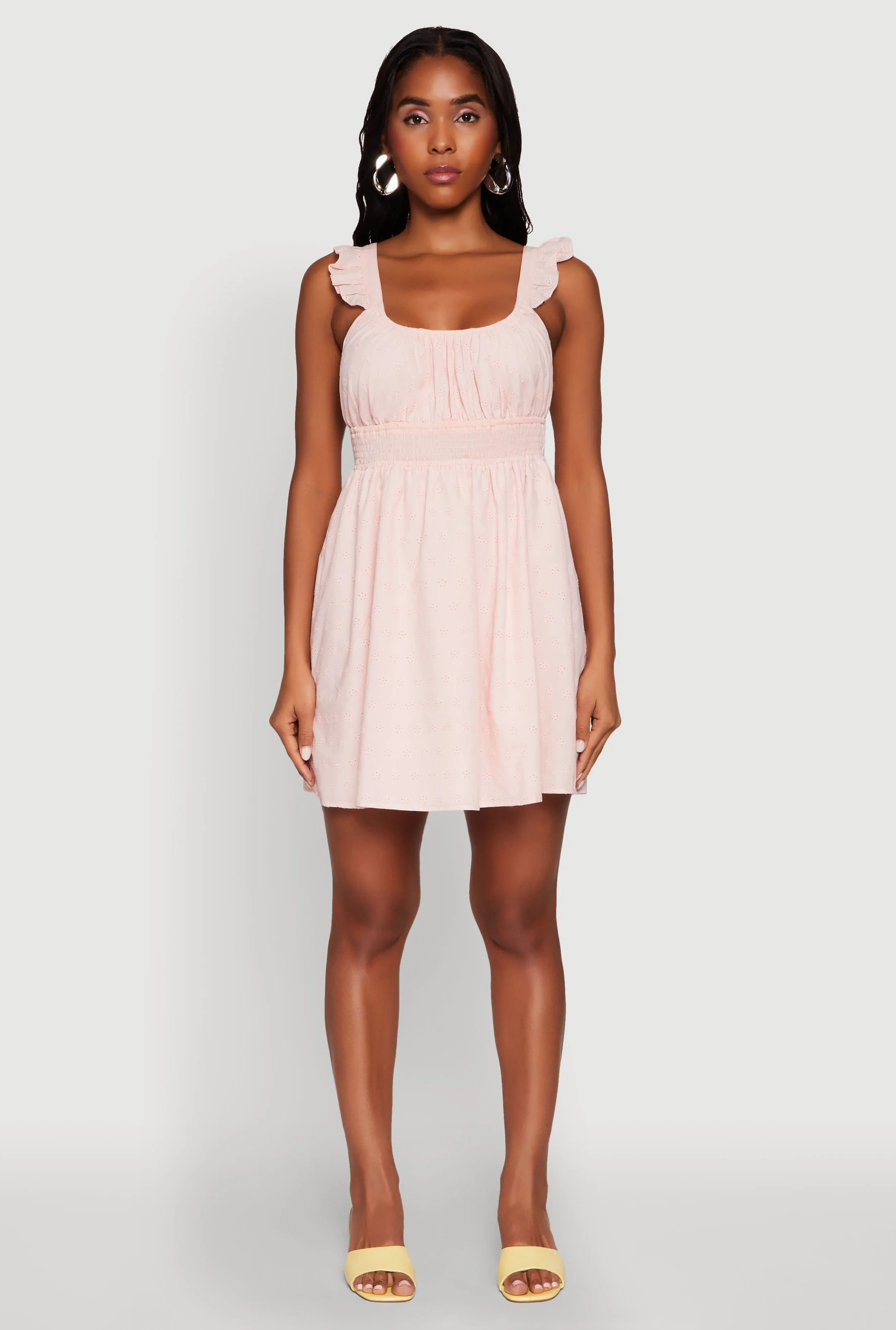 Beachwear Flattering Wearable Haute Monde Ruffled Strap Babydoll Sundress