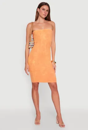Rib Knit Mineral Wash Tube Dress Multipurpose