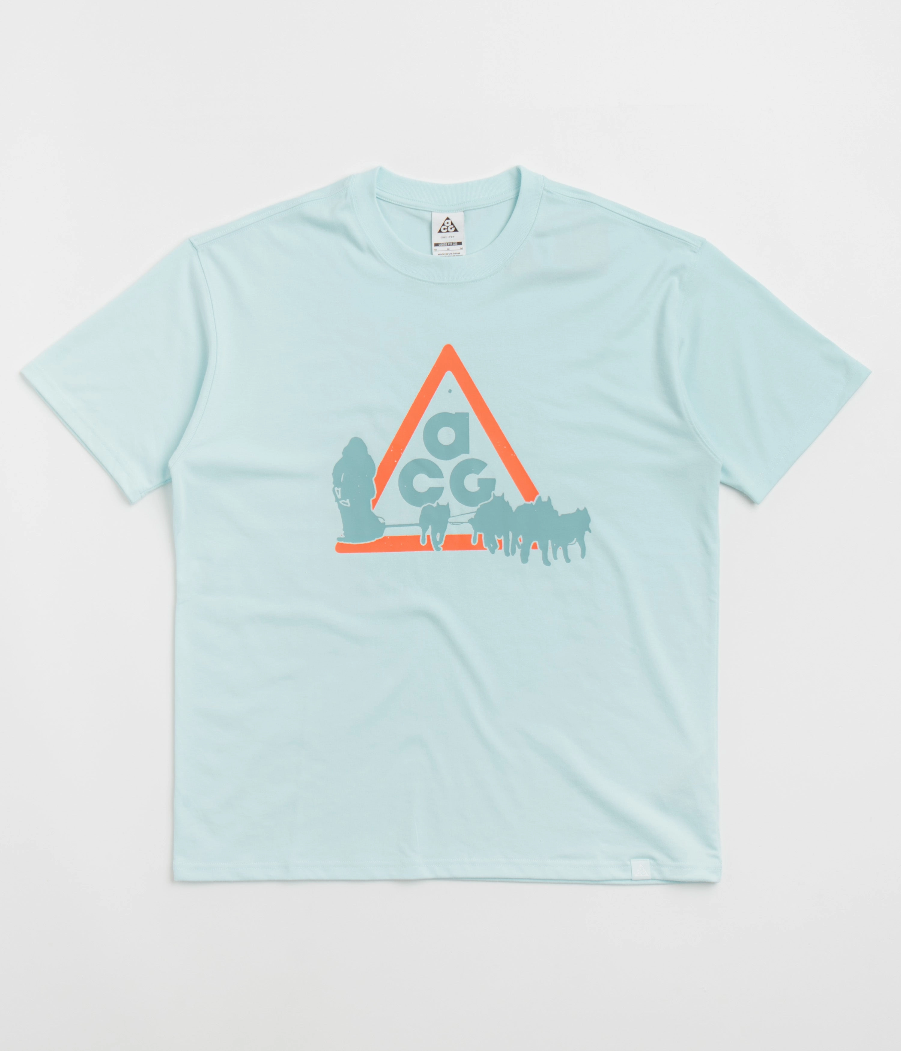 Nike ACG Dog Sled T-Shirt - Glacier Blue Stretch Fabric Technology Easy Layer
