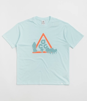 Nike ACG Dog Sled T-Shirt - Glacier Blue Stretch Fabric Technology Easy Layer