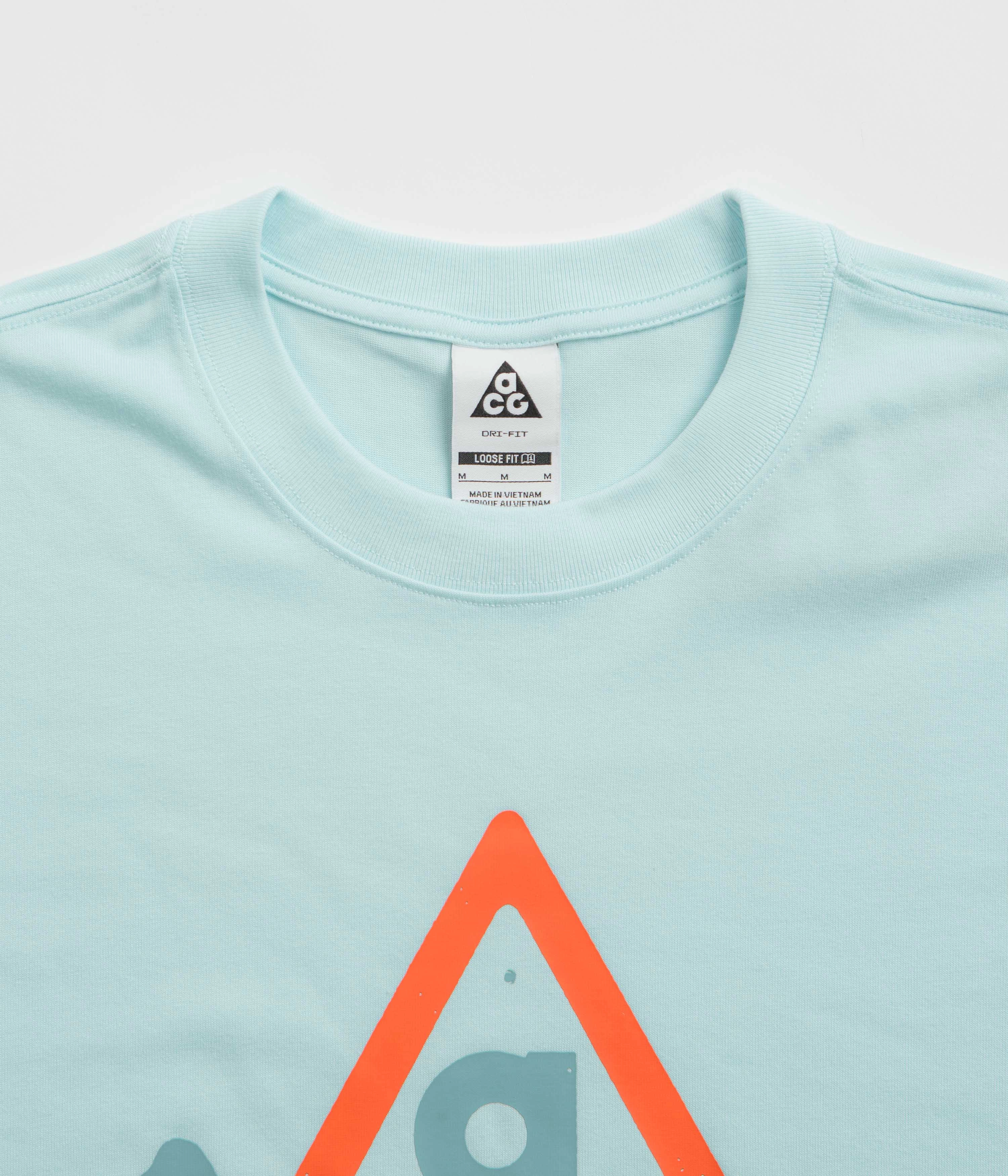 Bohemian freedom High Quality Printing Nike ACG Dog Sled T-Shirt - Glacier Blue