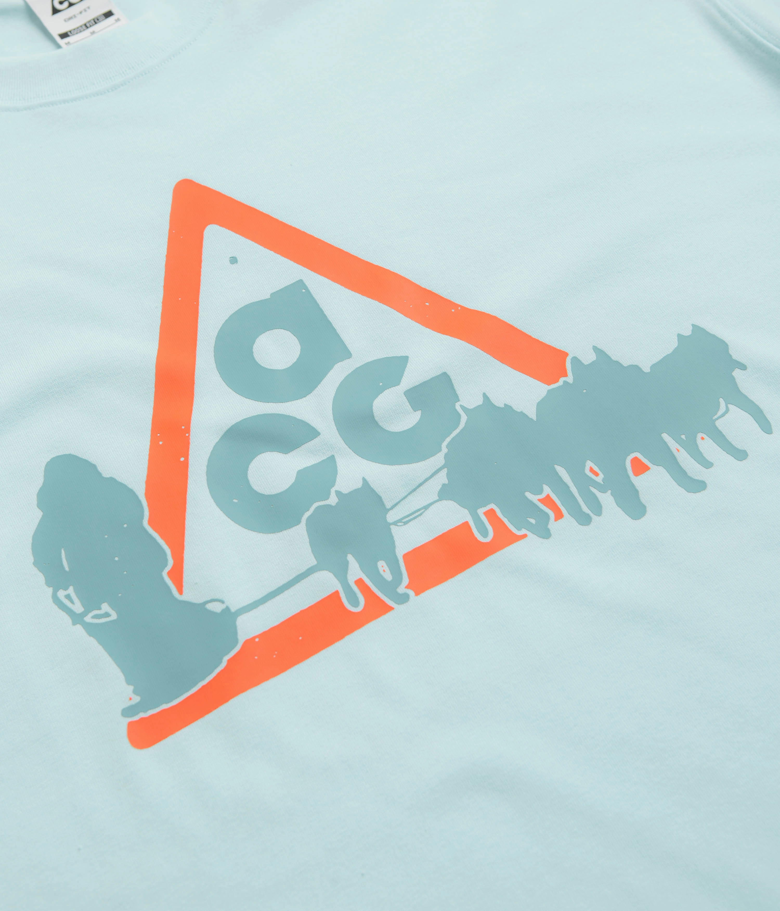 Nike ACG Dog Sled T-Shirt - Glacier Blue Fashionable Fit Basic Piece