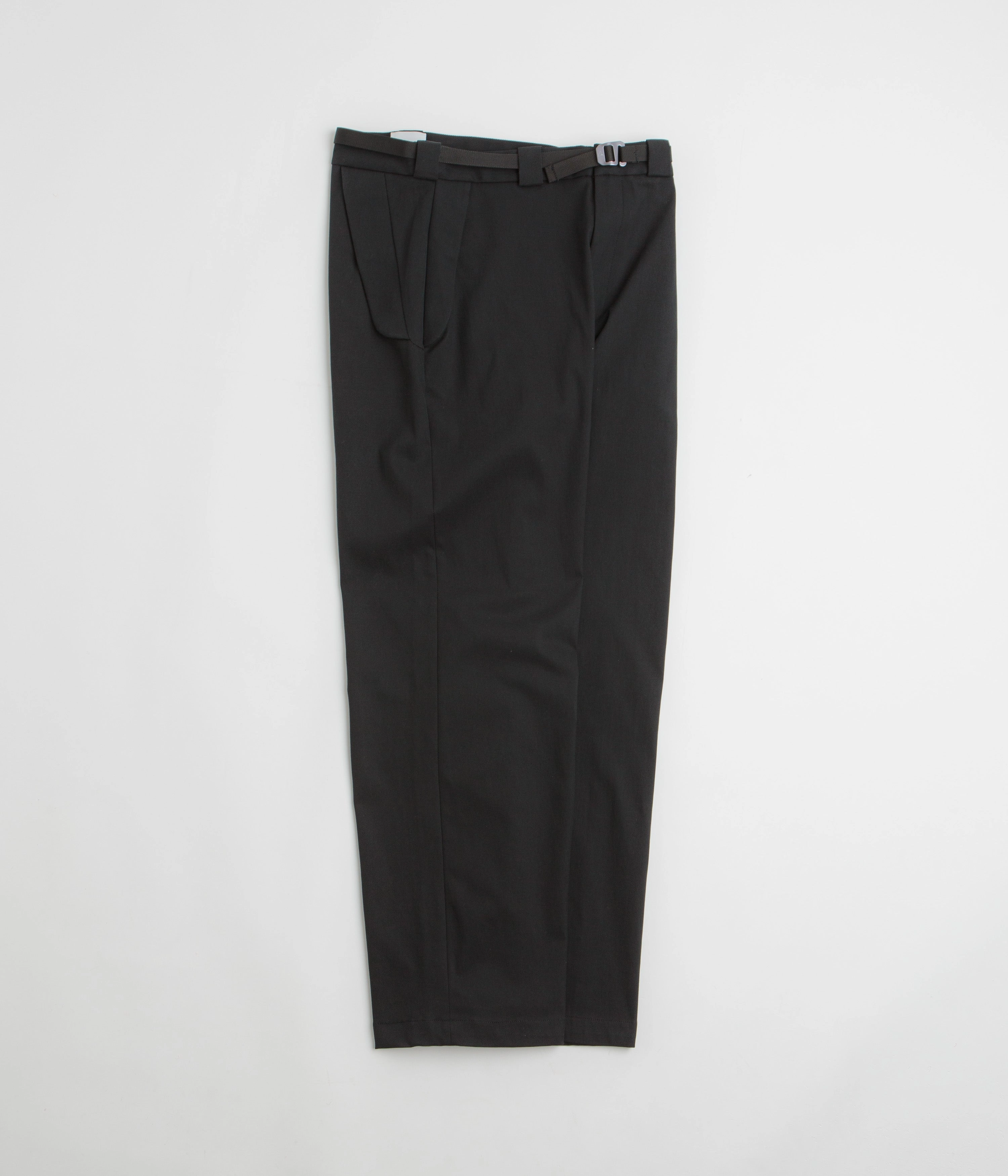Wardrobe Essential ROA Buckle Chino Trousers - Black