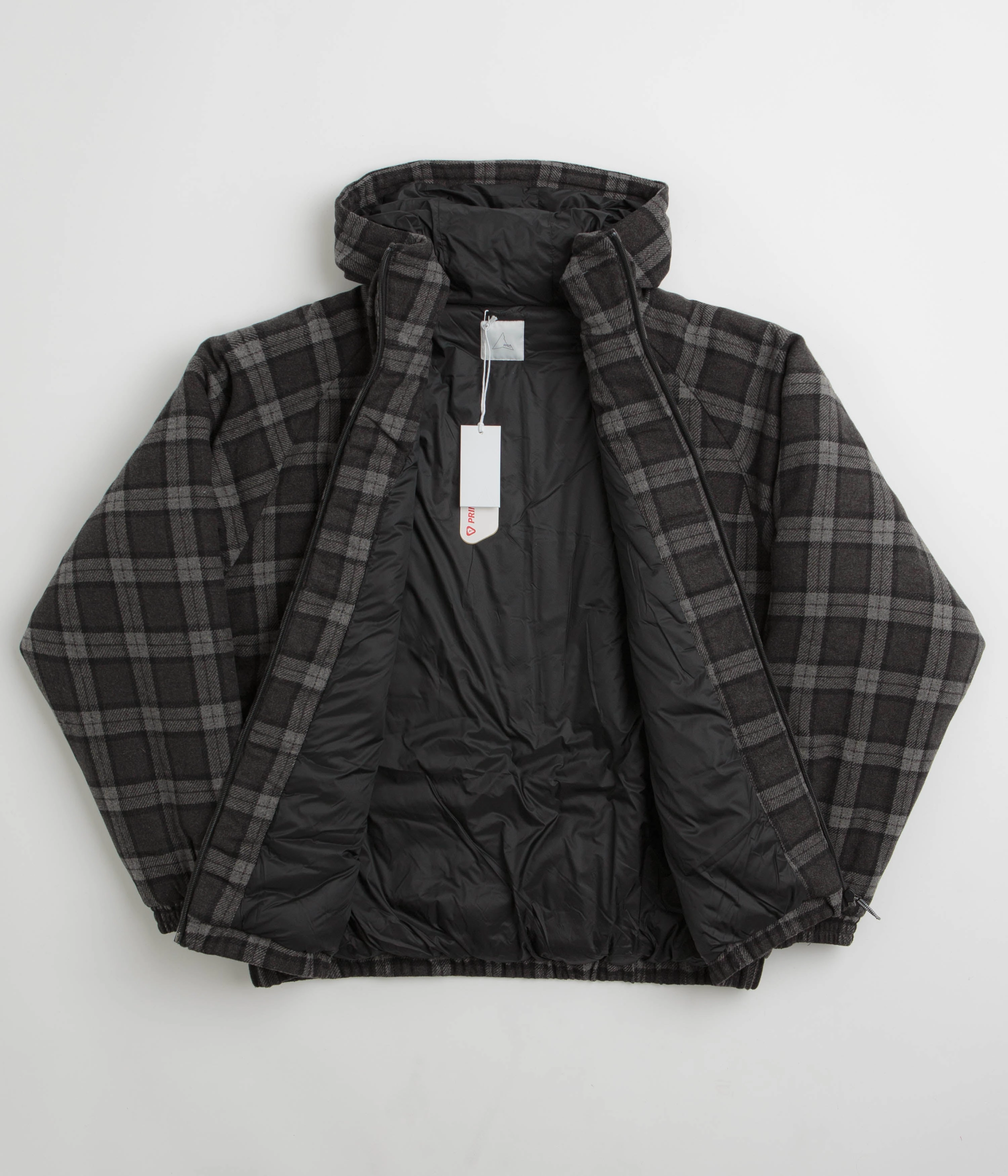 Lightweight Polyester Blend ROA Logger Primaloft Checked Jacket - Anthracite