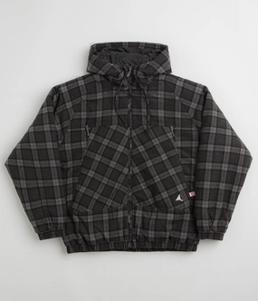 ROA Logger Primaloft Checked Jacket - Anthracite Moisture Wicking Material