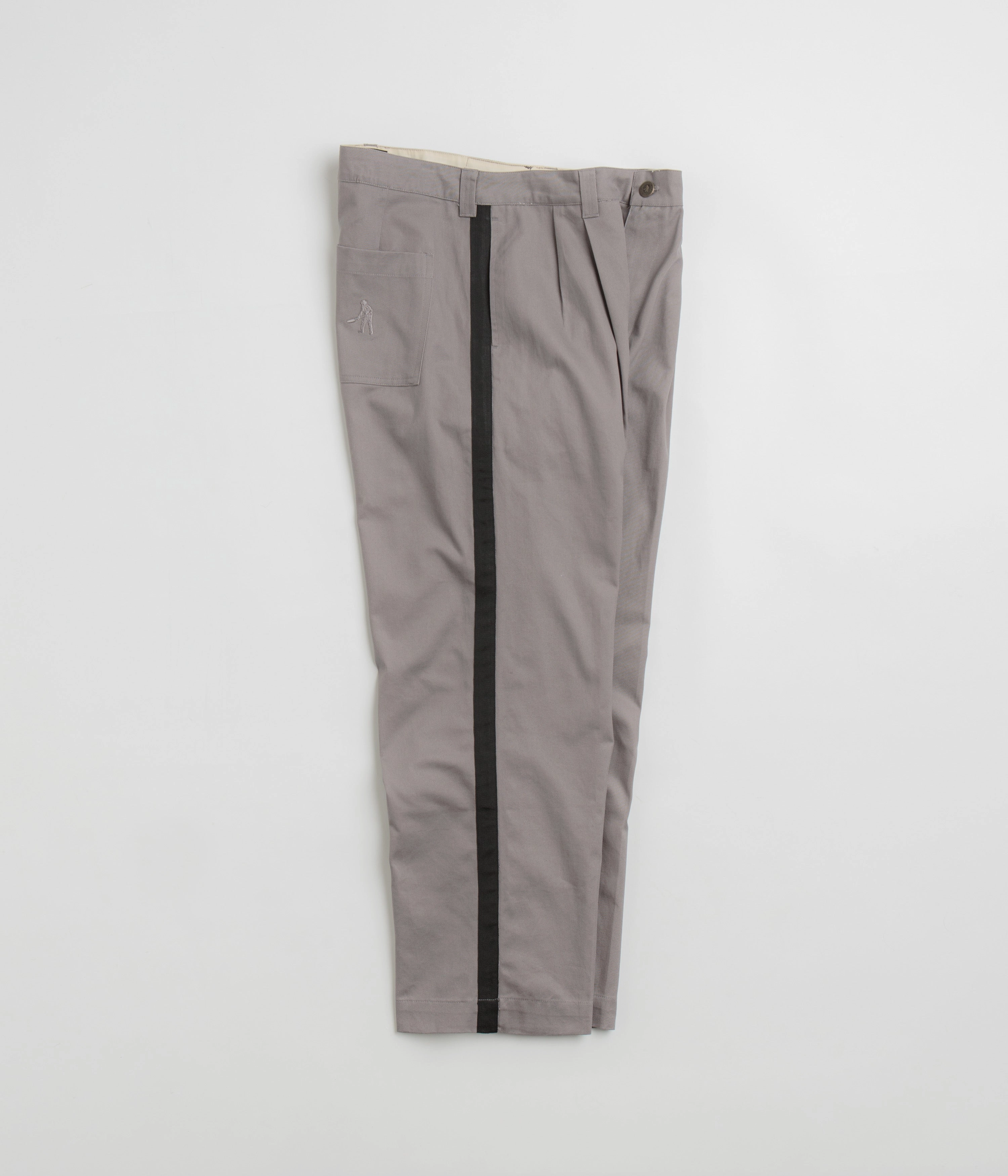 Softened Hem Pass Port Leagues Club Striped Pants - Grey / Black