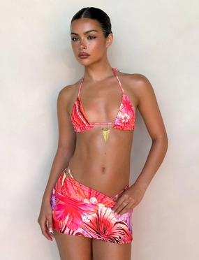 Shatterproof Buckle Cool Comfort CIANA BIKINI TOP - PINK : FLORAL : PINK TROPICAL