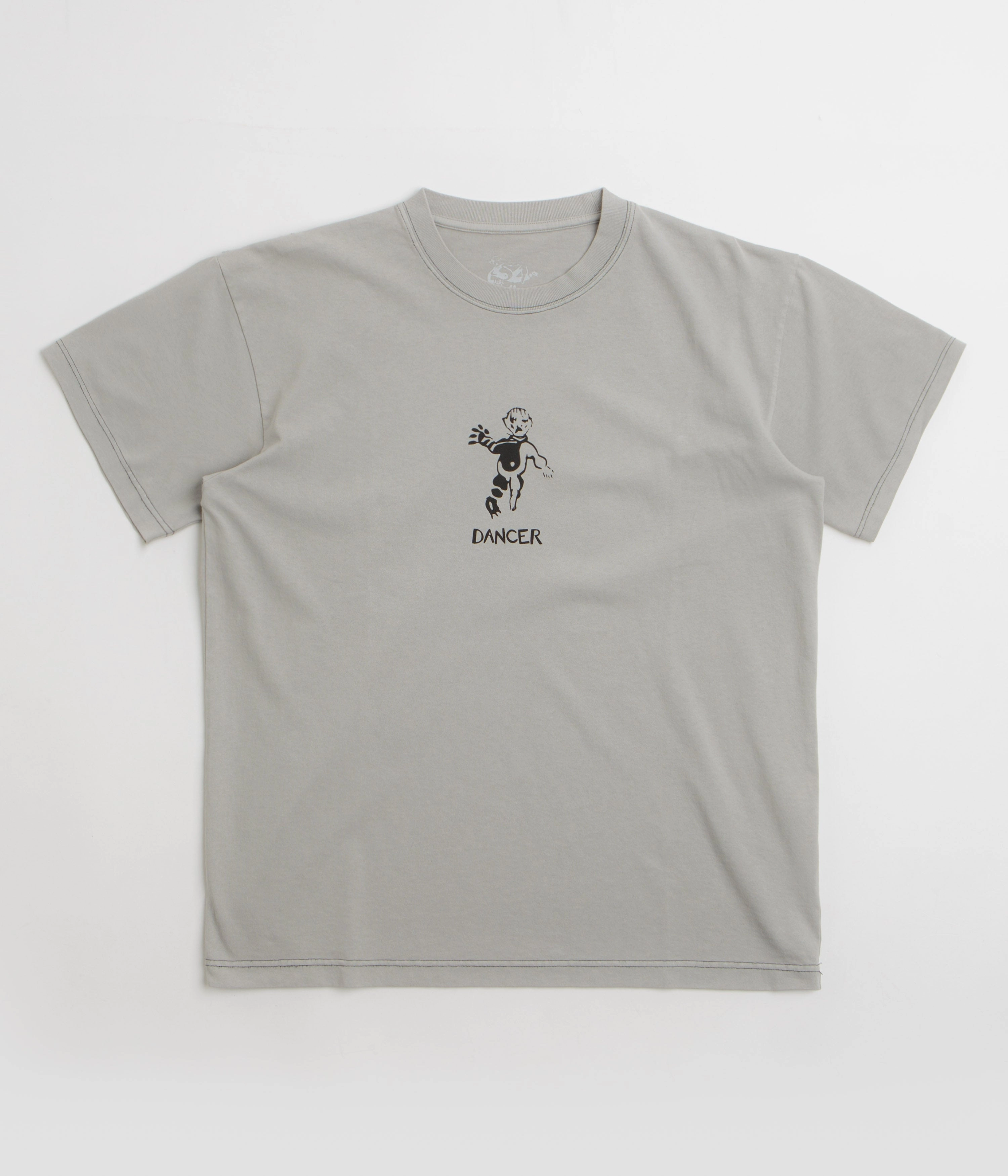 black friday Buttery Soft Fabric Dancer OG Logo T-Shirt - Oyster Grey Pigment