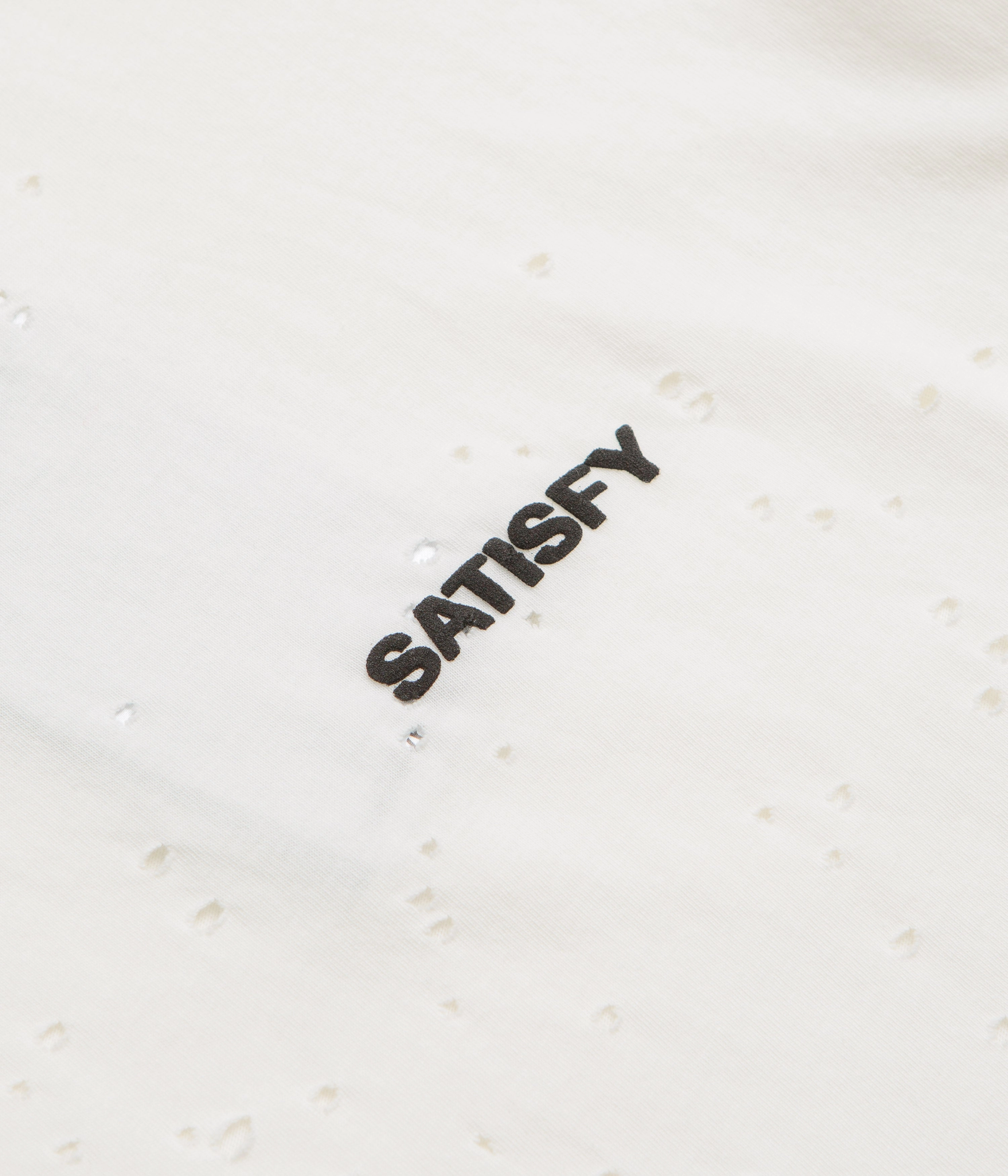Men's Breathable wear Satisfy MothTech T-Shirt - Off White / Black