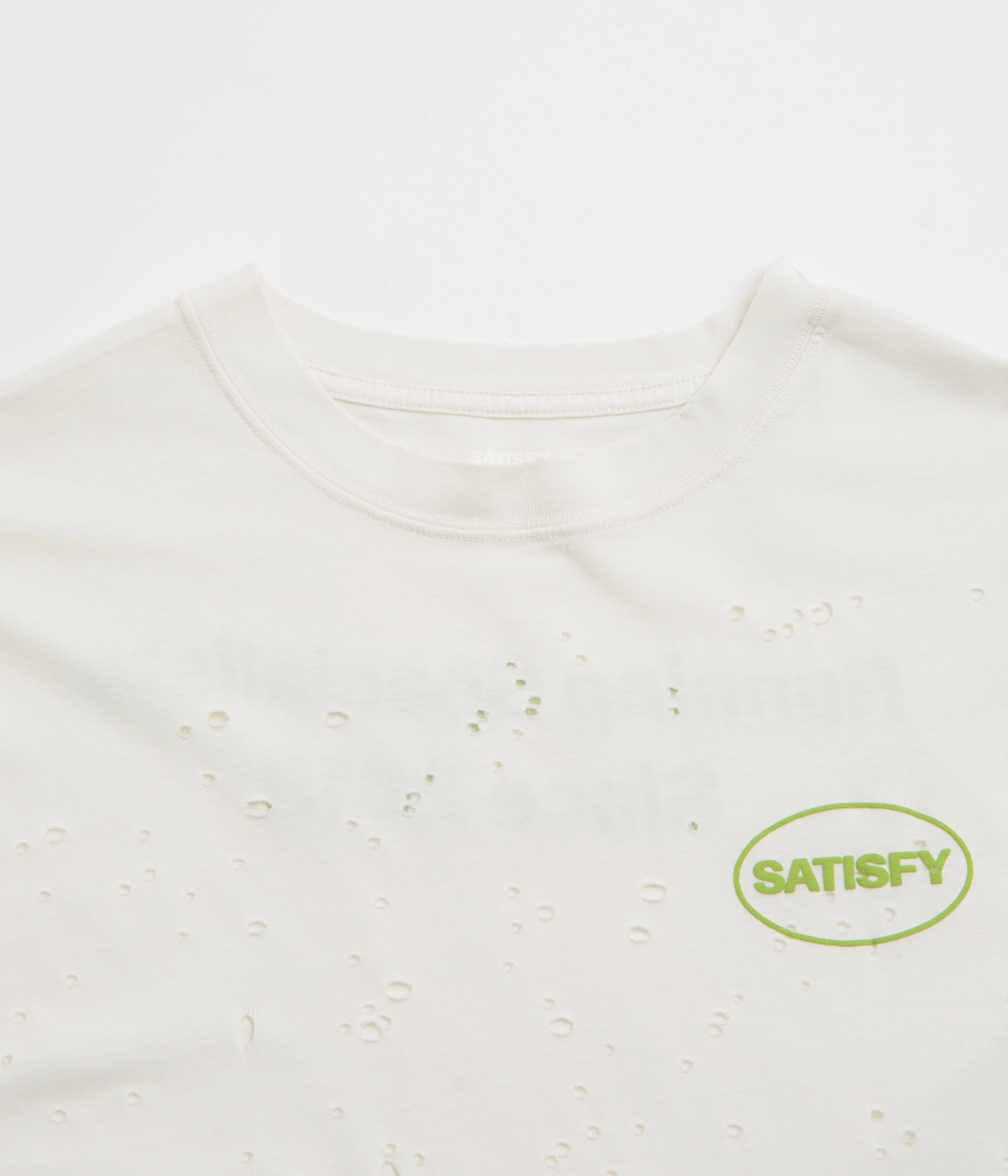 Satisfy MothTech T-Shirt - Off White Everyday Look Wear AntiBacterialTreatment