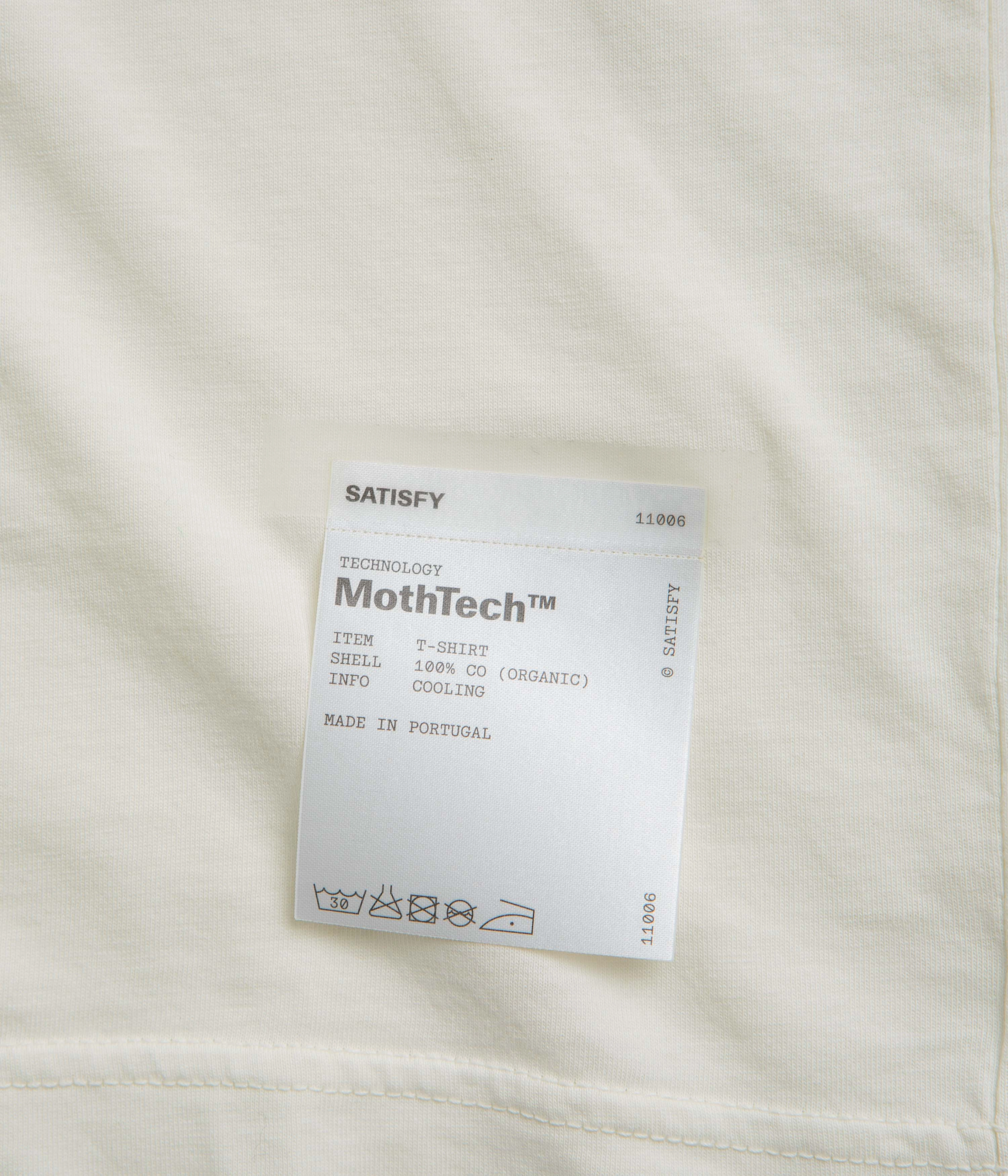 Smooth Look comfortable option Satisfy MothTech T-Shirt - Off White