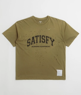 Summer Comfort Unisex Core Satisfy MothTech T-Shirt - Sun Bleached Military Olive