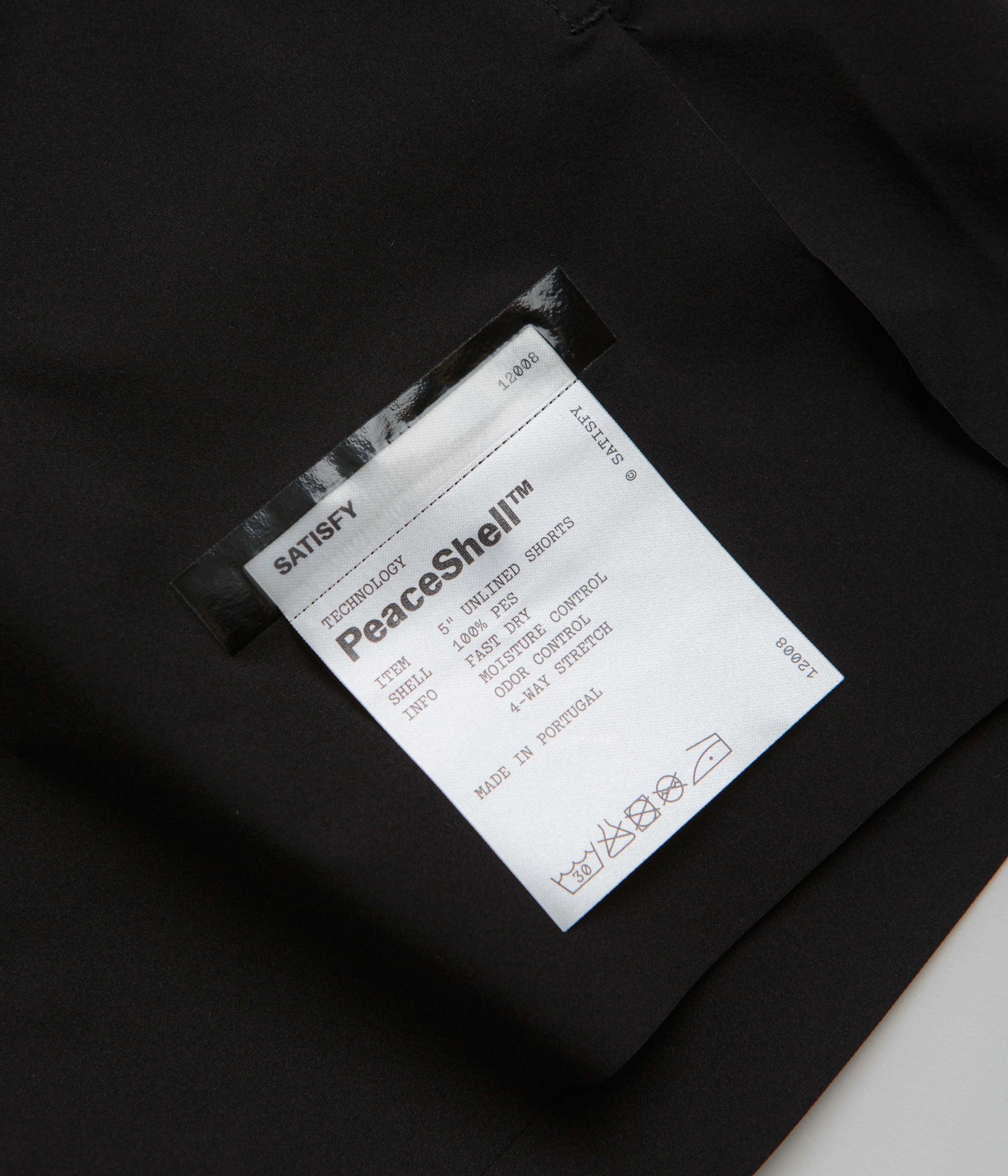 Satisfy PeaceShell 5" Unlined Shorts - Black FlexibleMobility Performance Comfort