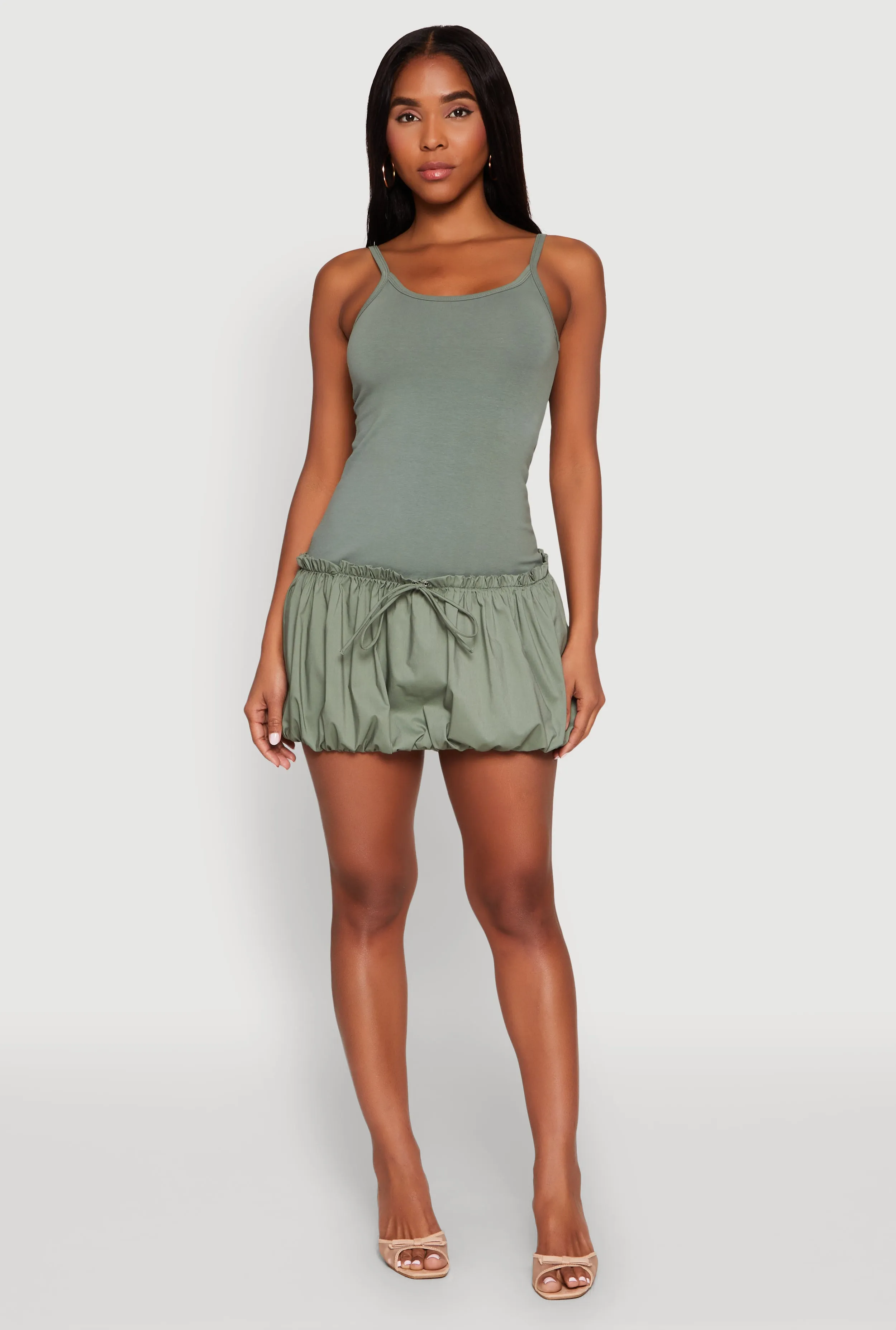 Scoop Neck Bubble Dress Sophisticated Touch Underwire-Support