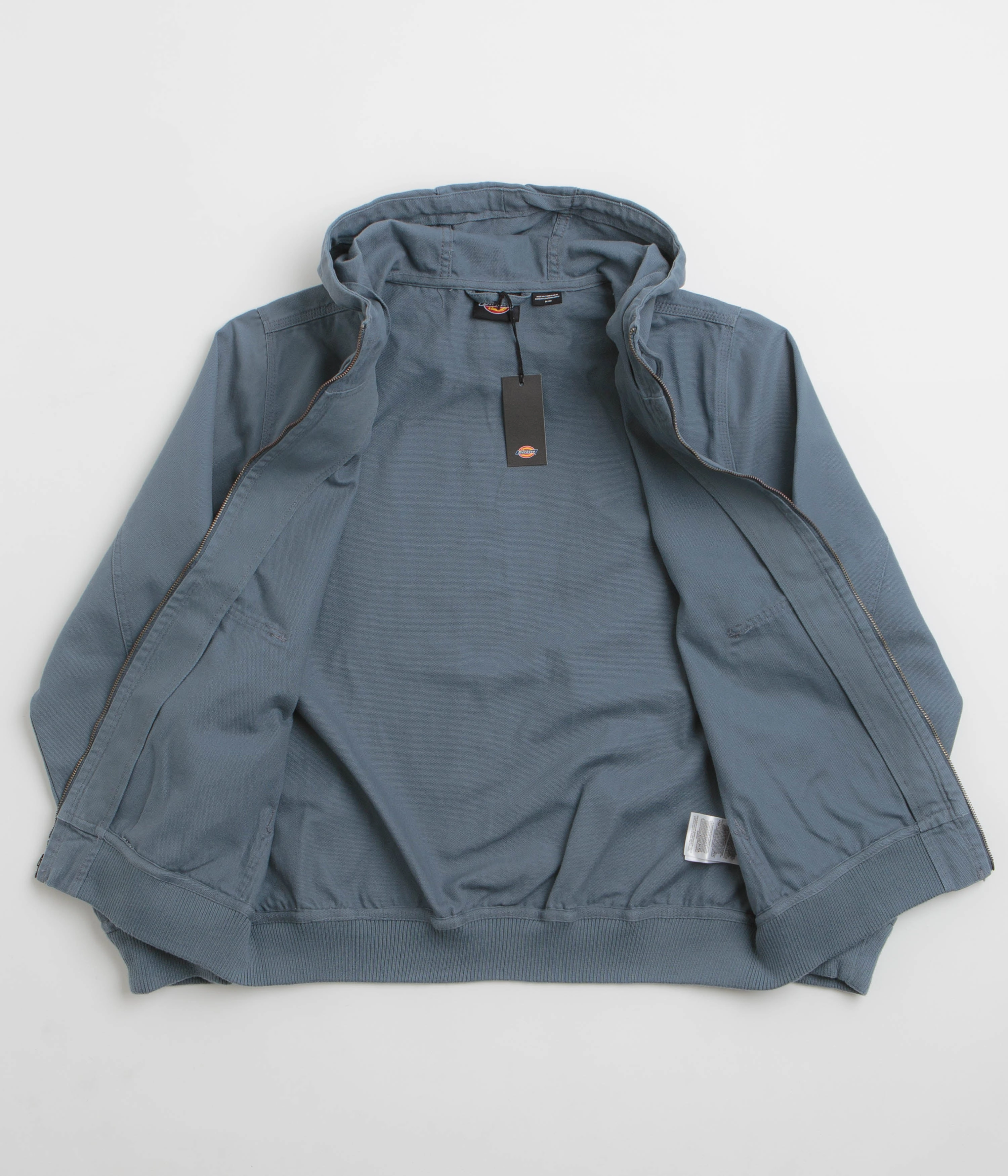 Unisex Casual Fit Dickies Duck Canvas Hooded Unlined Jacket - Stormy Weather