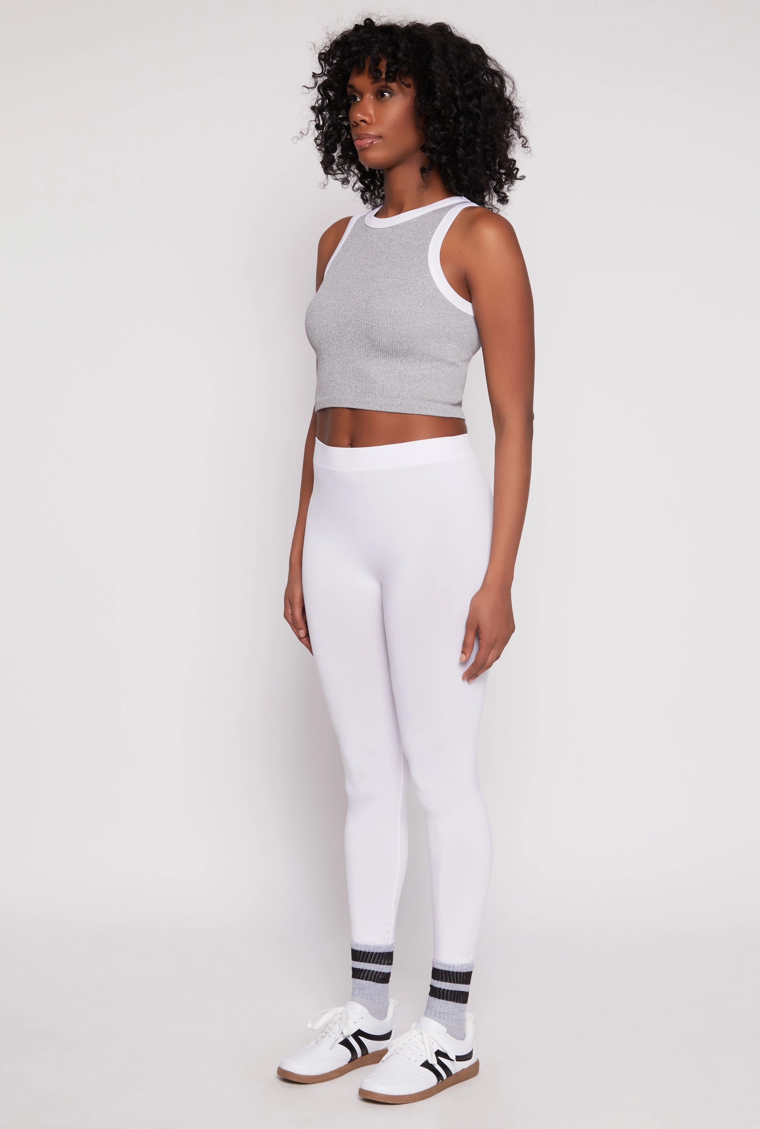 Seamless Basic High Waist Leggings Seam Free