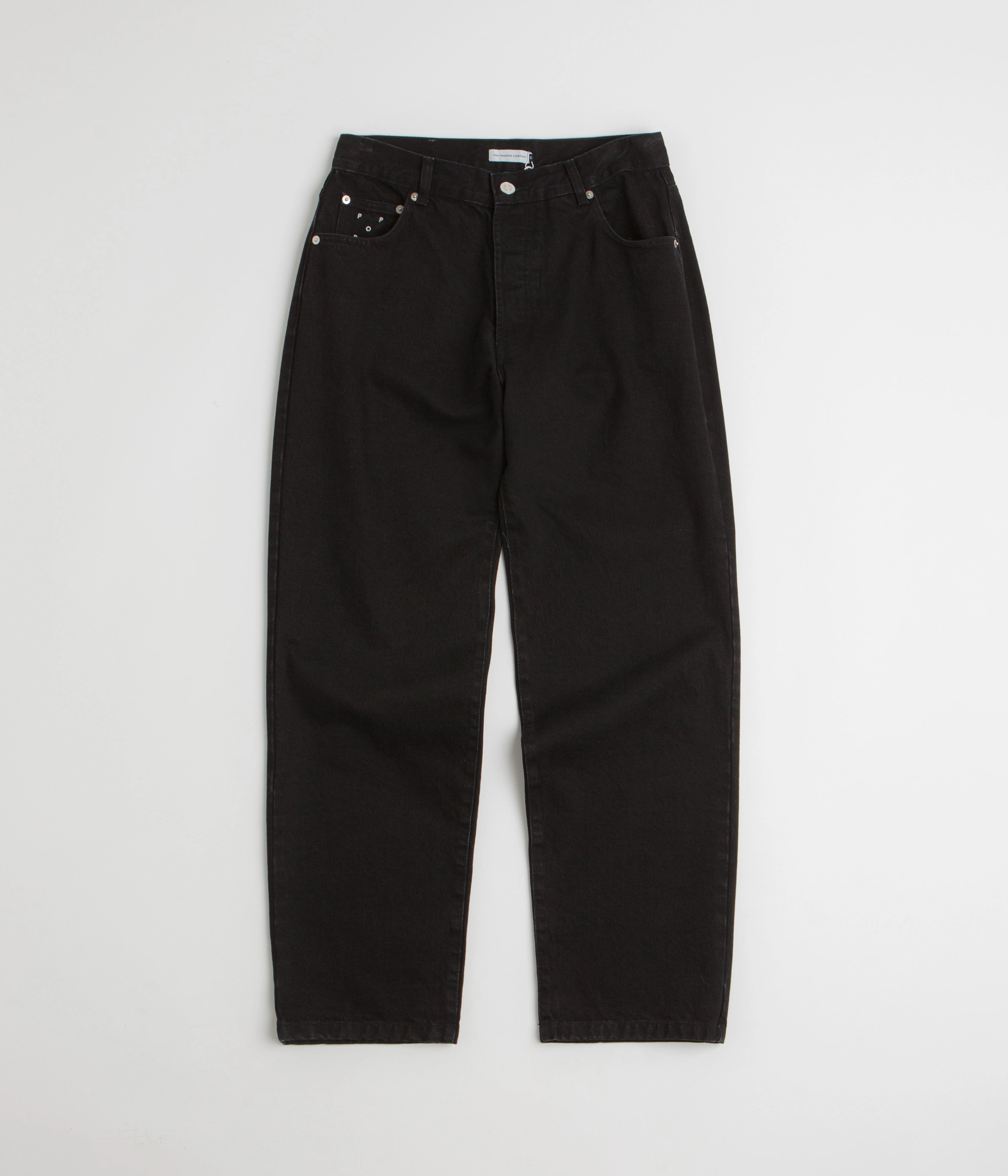Pop Trading Company DRS Denim Arch Pants - Rinsed Black Casual Flex