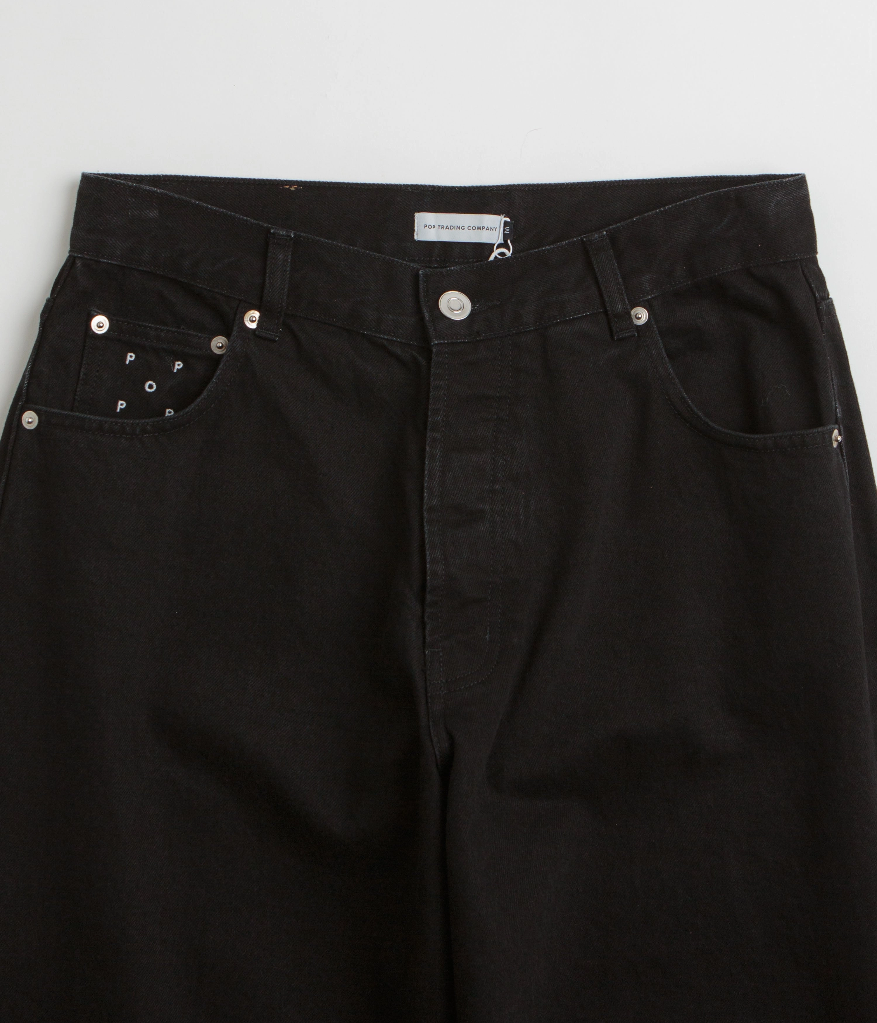 Functional fashion wear Pop Trading Company DRS Denim Arch Pants - Rinsed Black