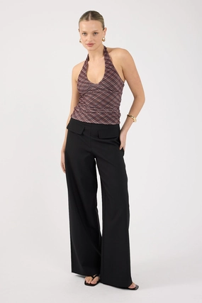 Perfect Stranger Luca Pocket Tailored Pants Black Flexible Performance Wear
