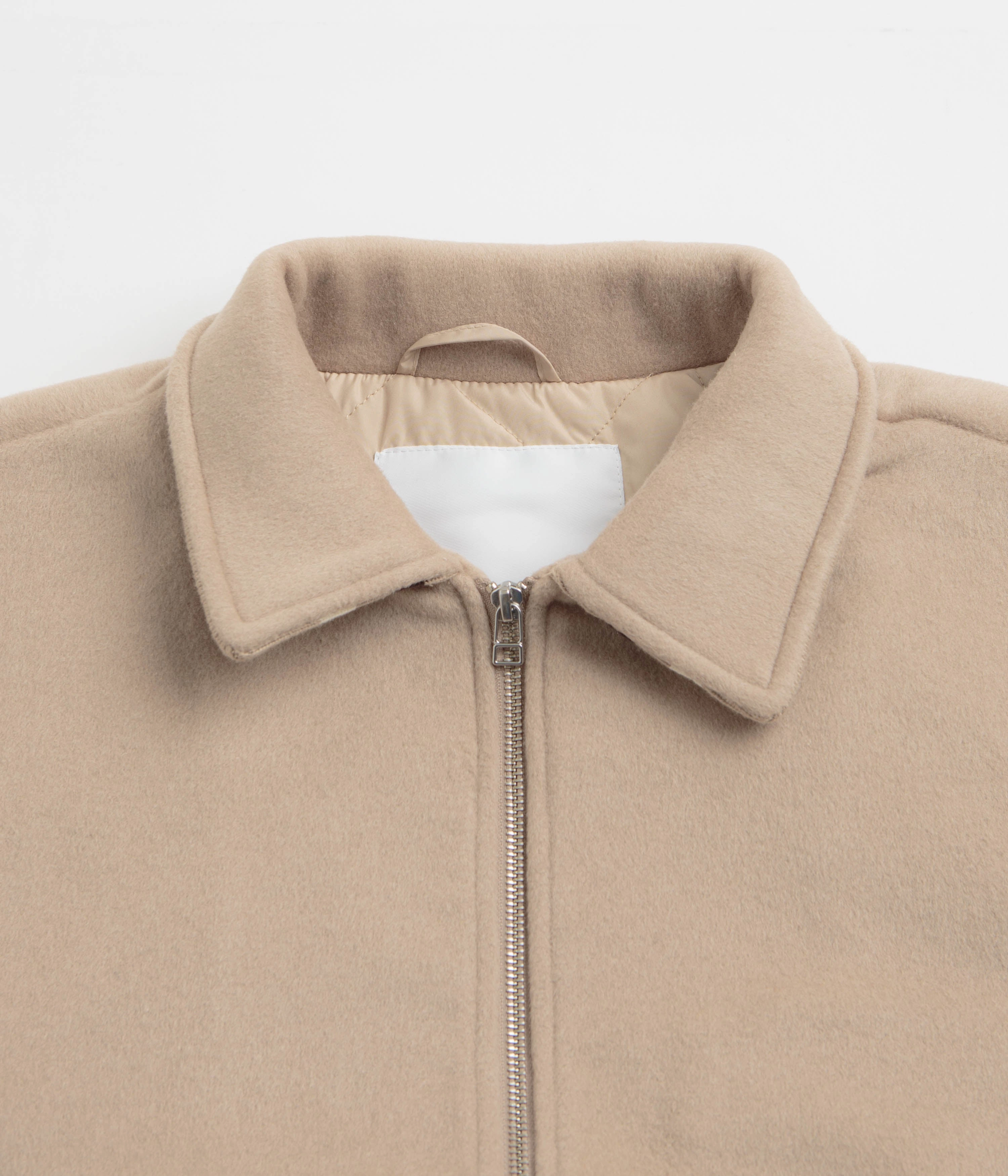 Pop Trading Company Varsity Jacket - White Pepper Laser Cut Airflow Vents Single Buttons