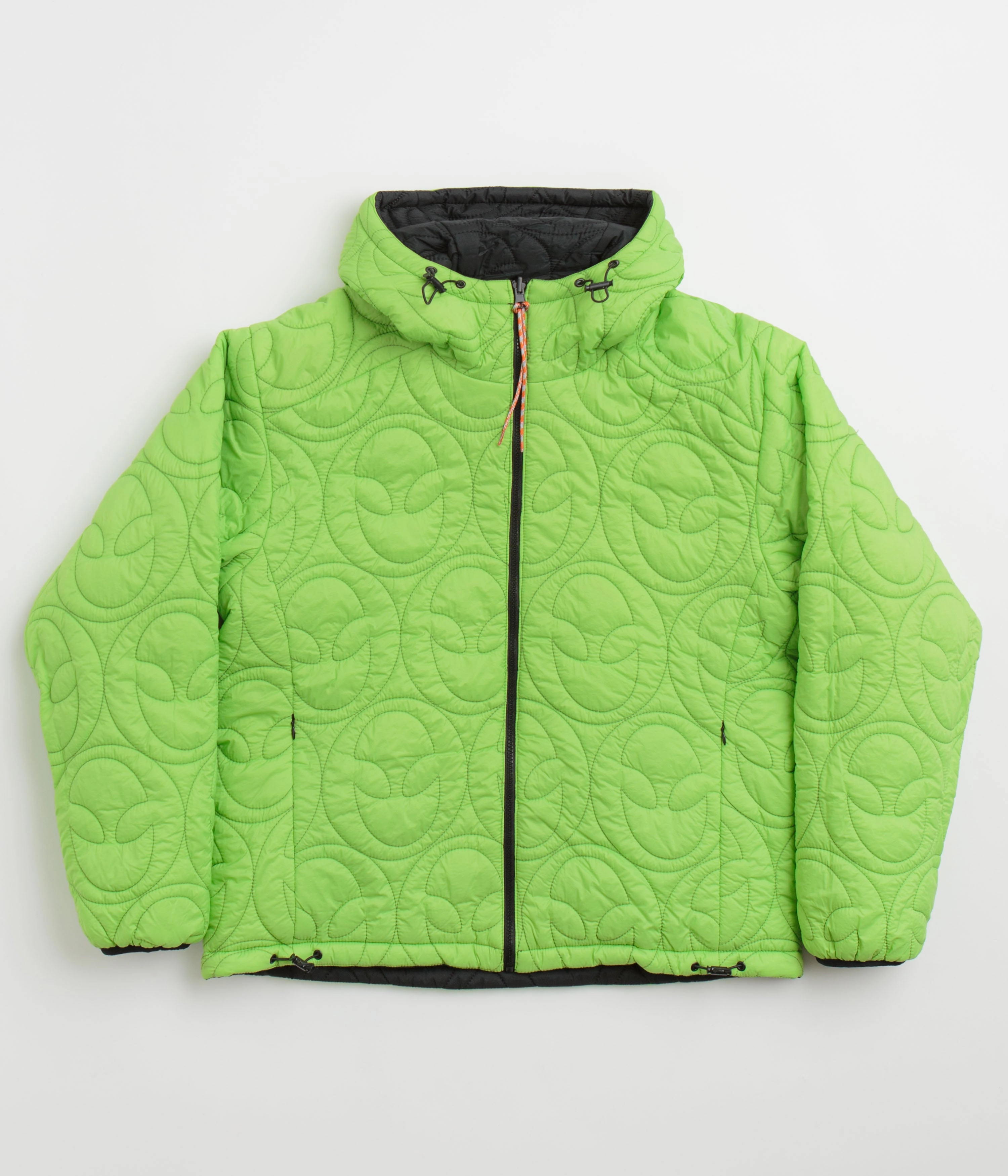 Non Bulky Profile Moisture Control Fibers No Problemo Alien-O Quilted Liner Jacket - Black
