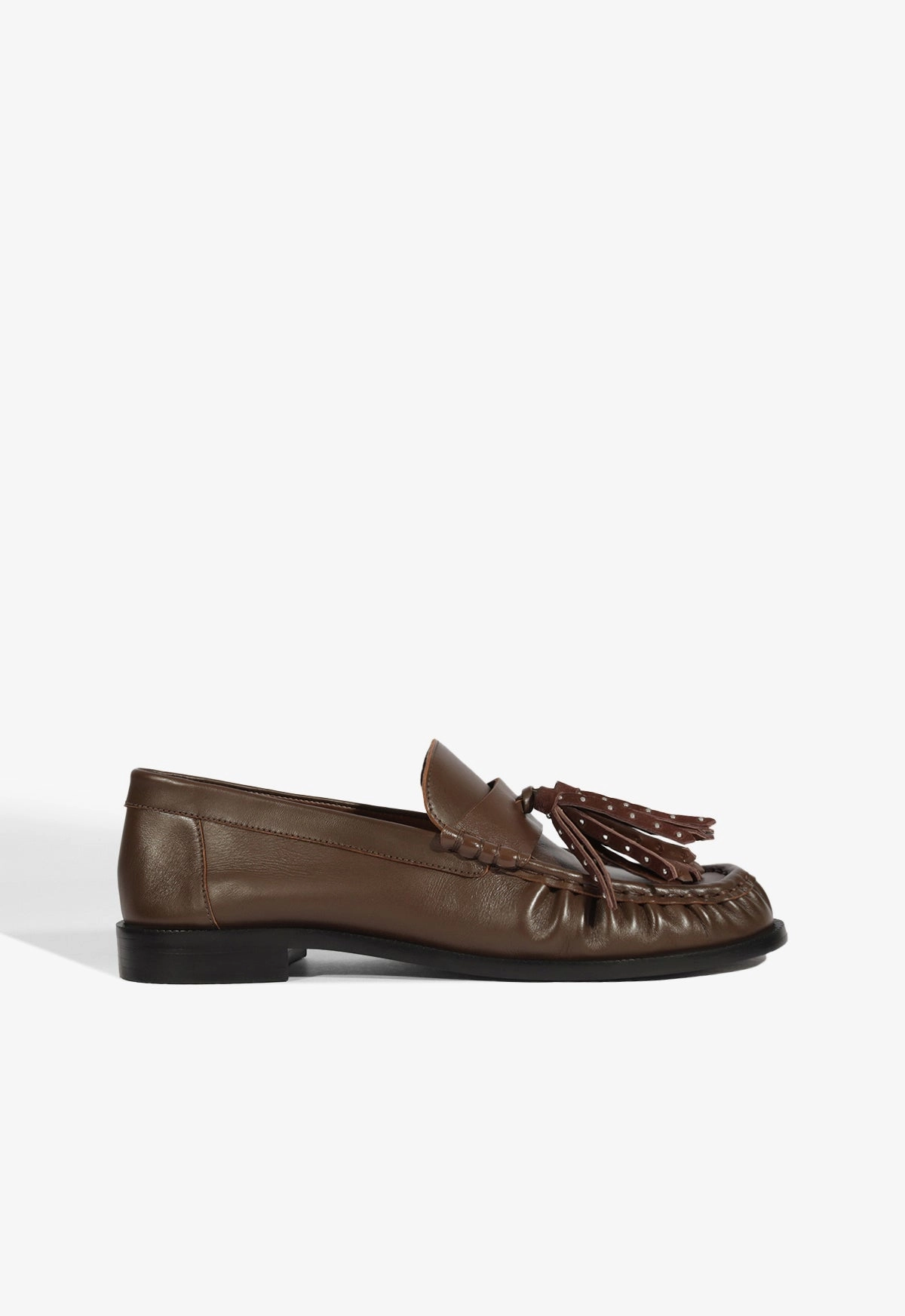 Tilly Leather Flat Fall Heels Sexy High Heels