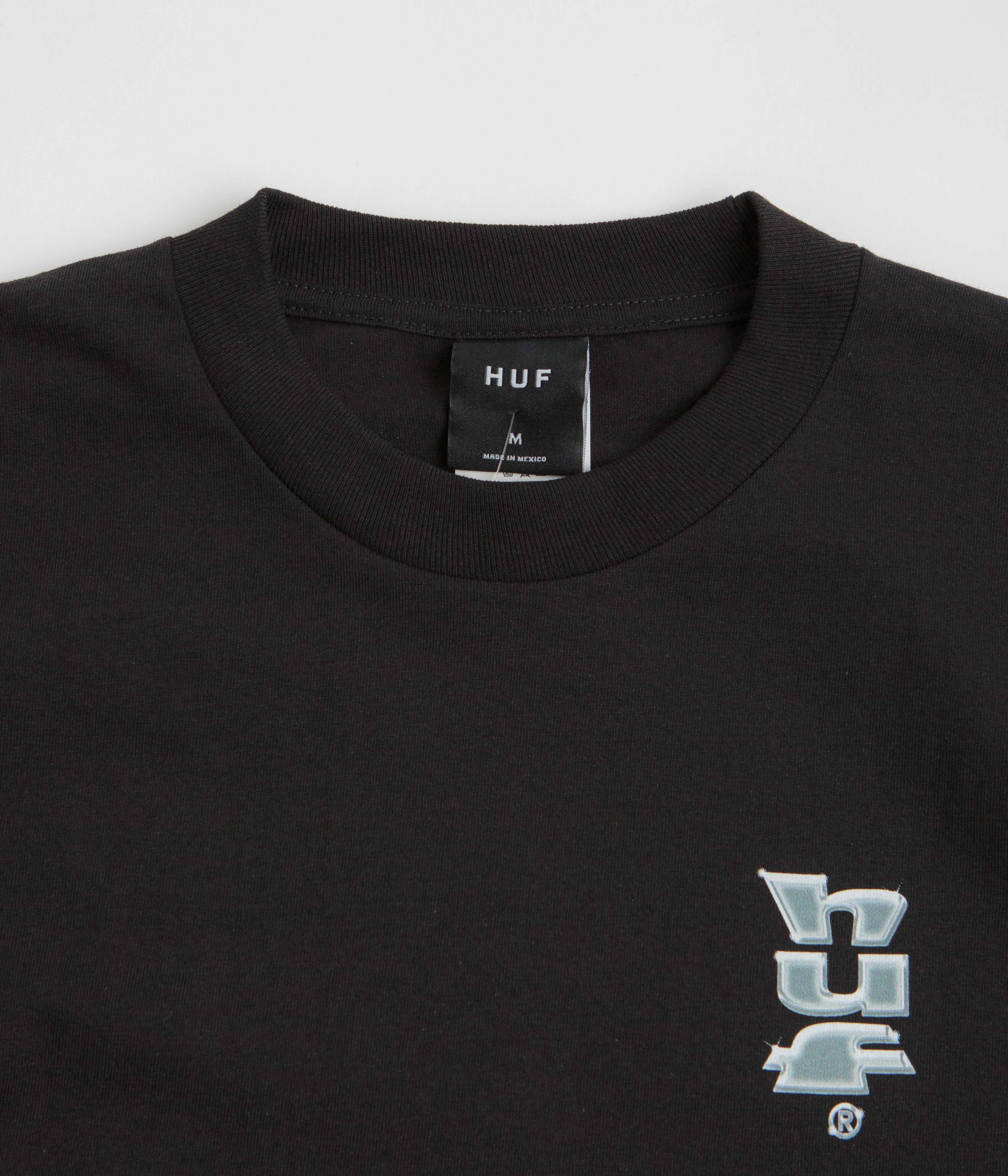 HUF Megachrome T-Shirt - Black Breathable mesh panel Stain Resistant
