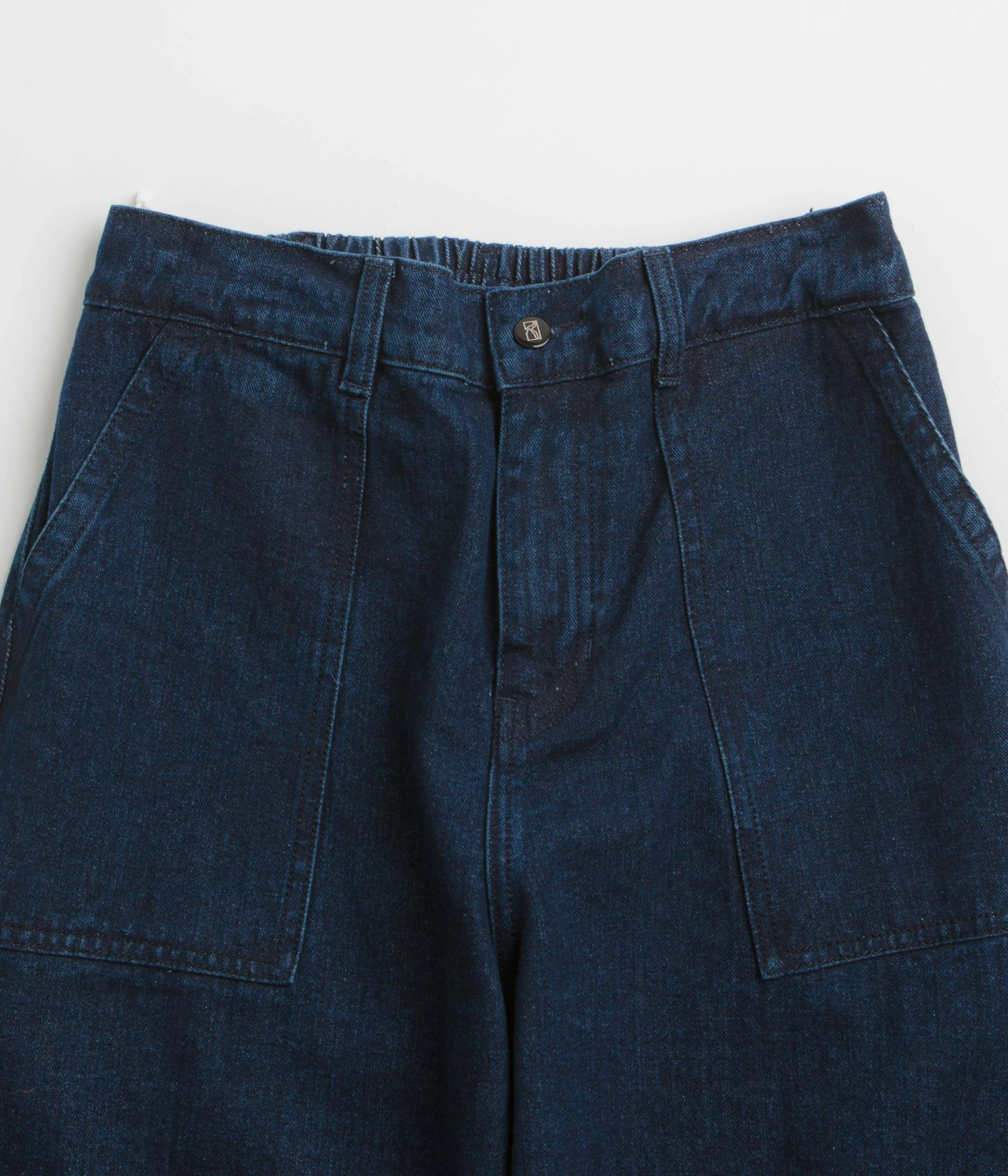 Low-rise style Poetic Collective Painter Pants - Classic Denim / Black