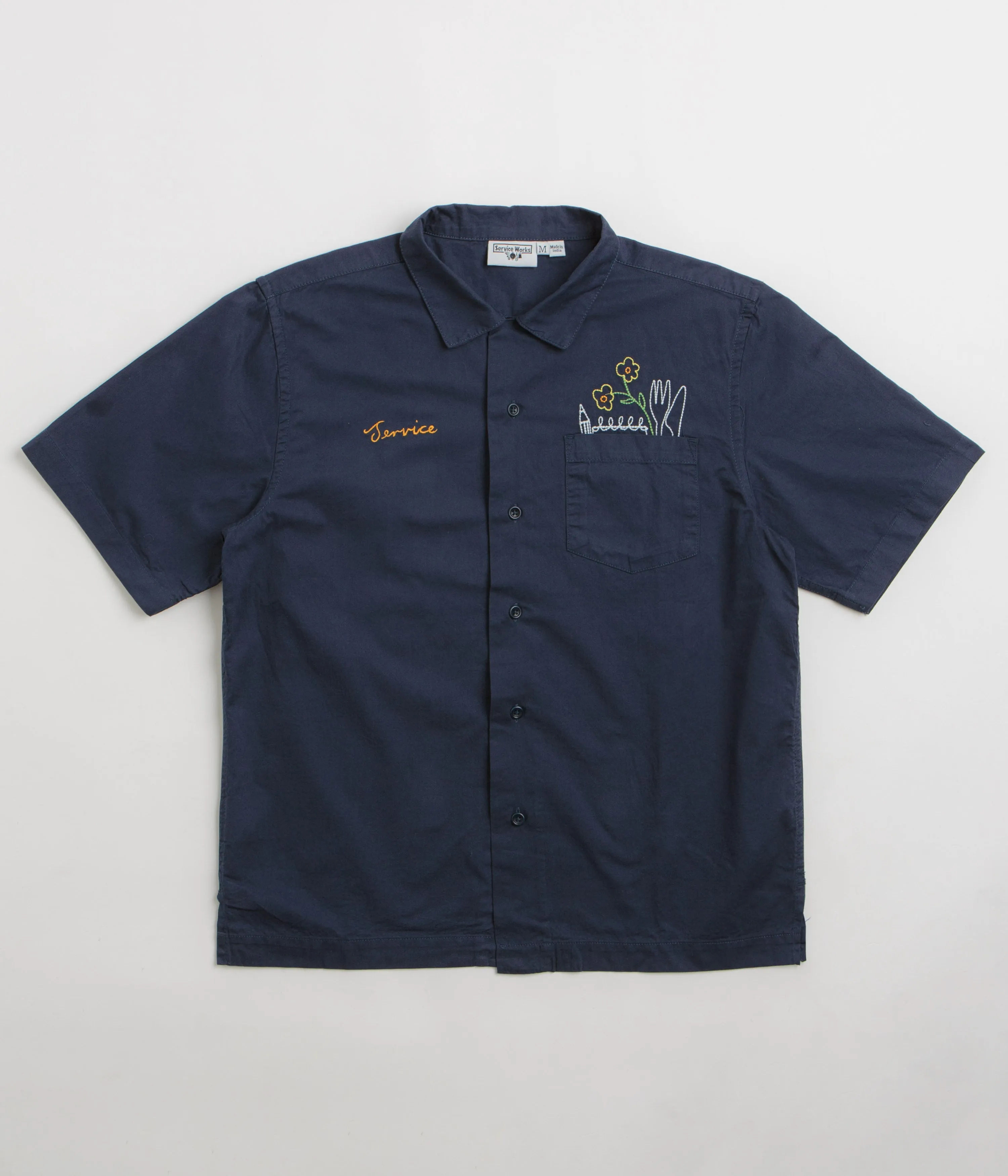 Multipurpose Utility Service Works Light Twill Necessities Short Sleeve Shirt - Navy