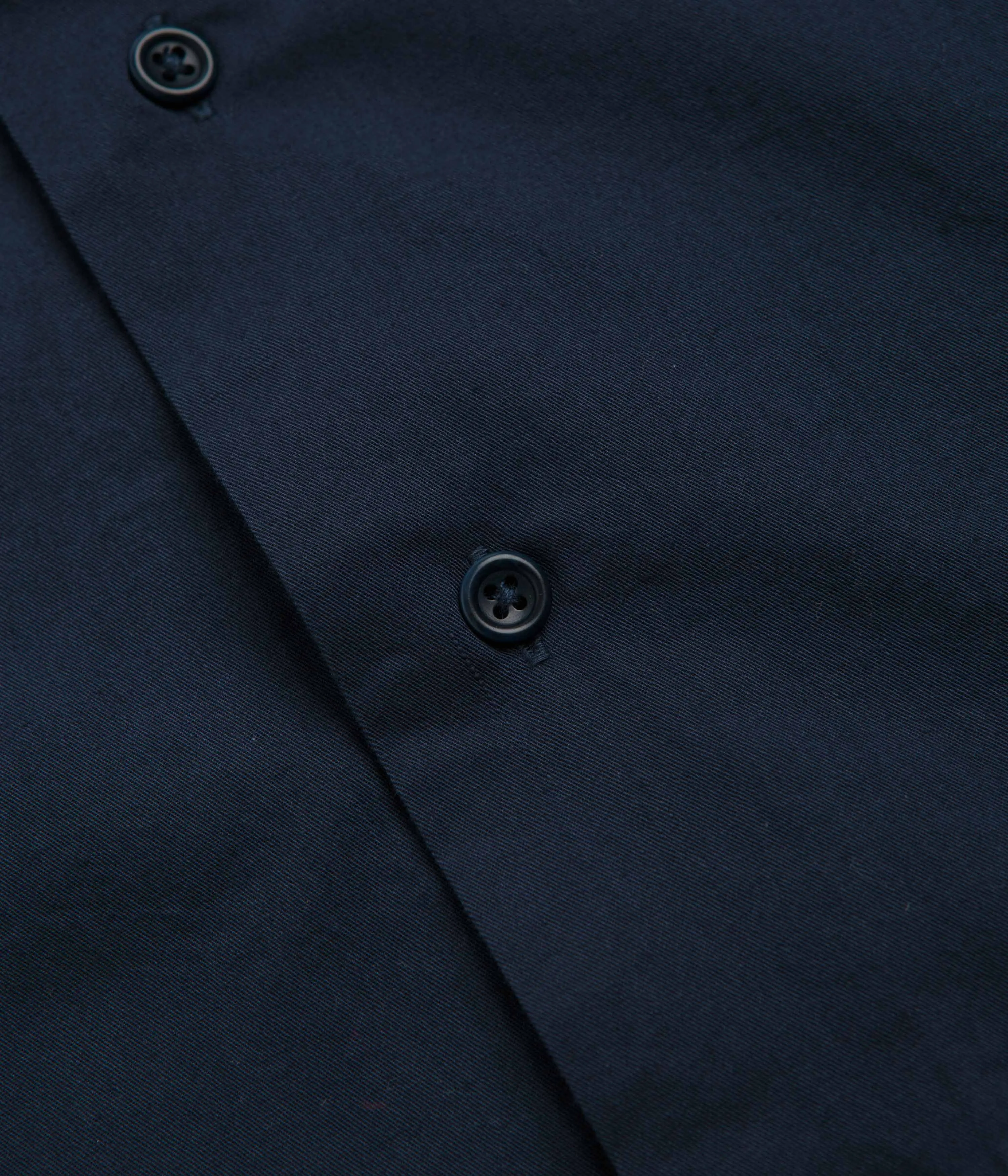 Abrasion Resistant Edging Solid Hue Service Works Light Twill Necessities Short Sleeve Shirt - Navy