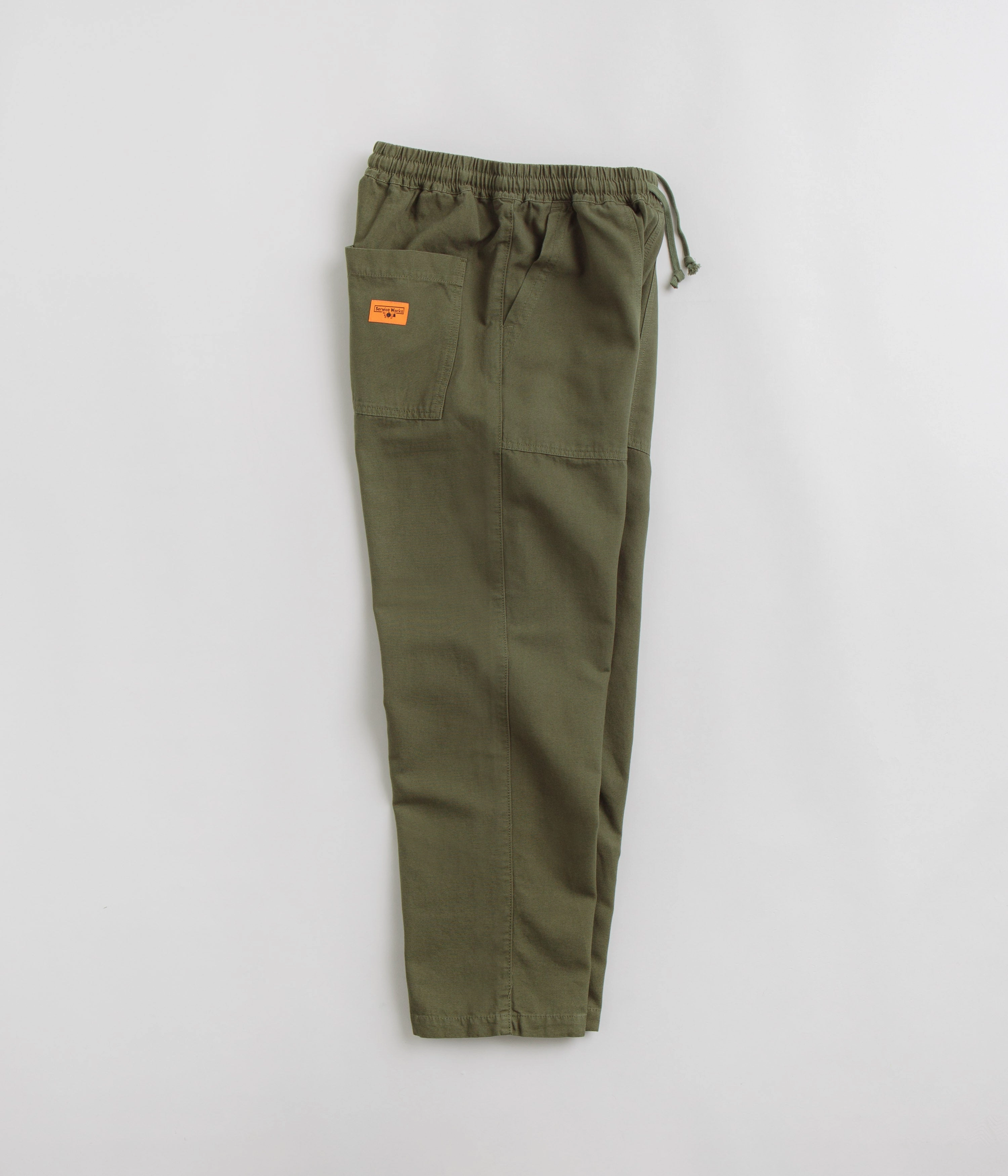 Service Works Classic Chef Pants - Olive Adjustable loop