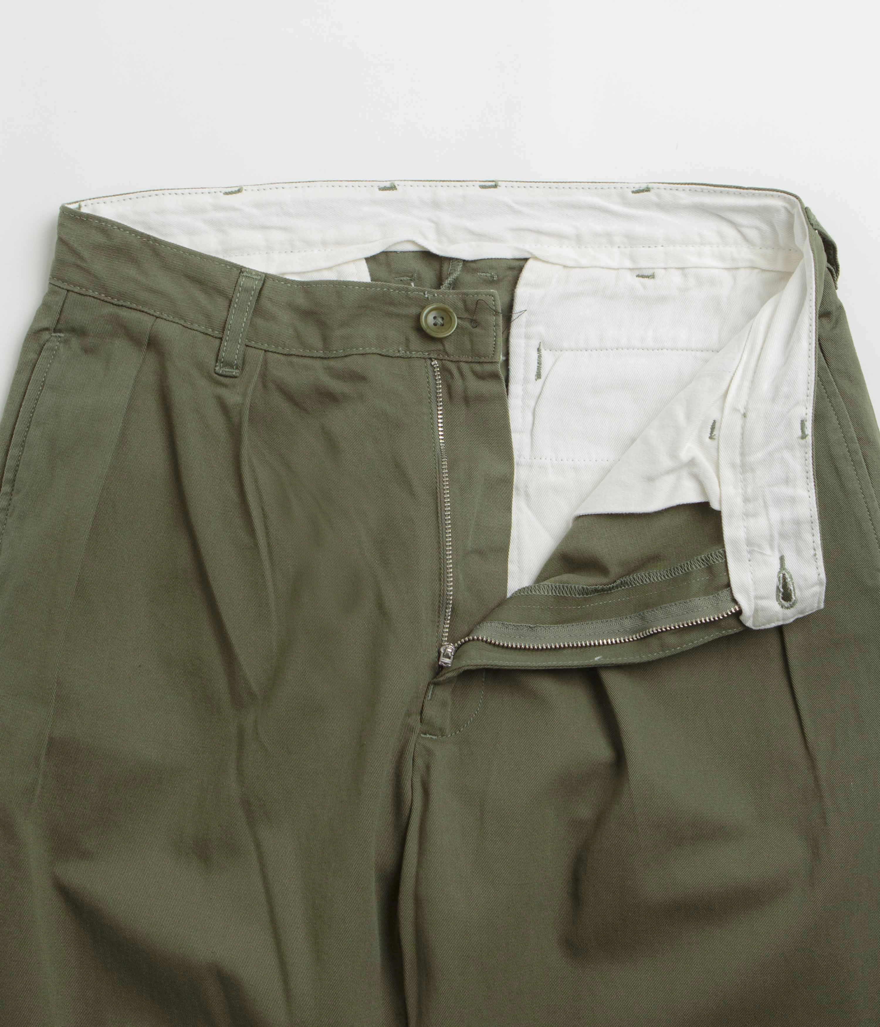 Service Works Drill Part Timer Pants - Olive Basic Look