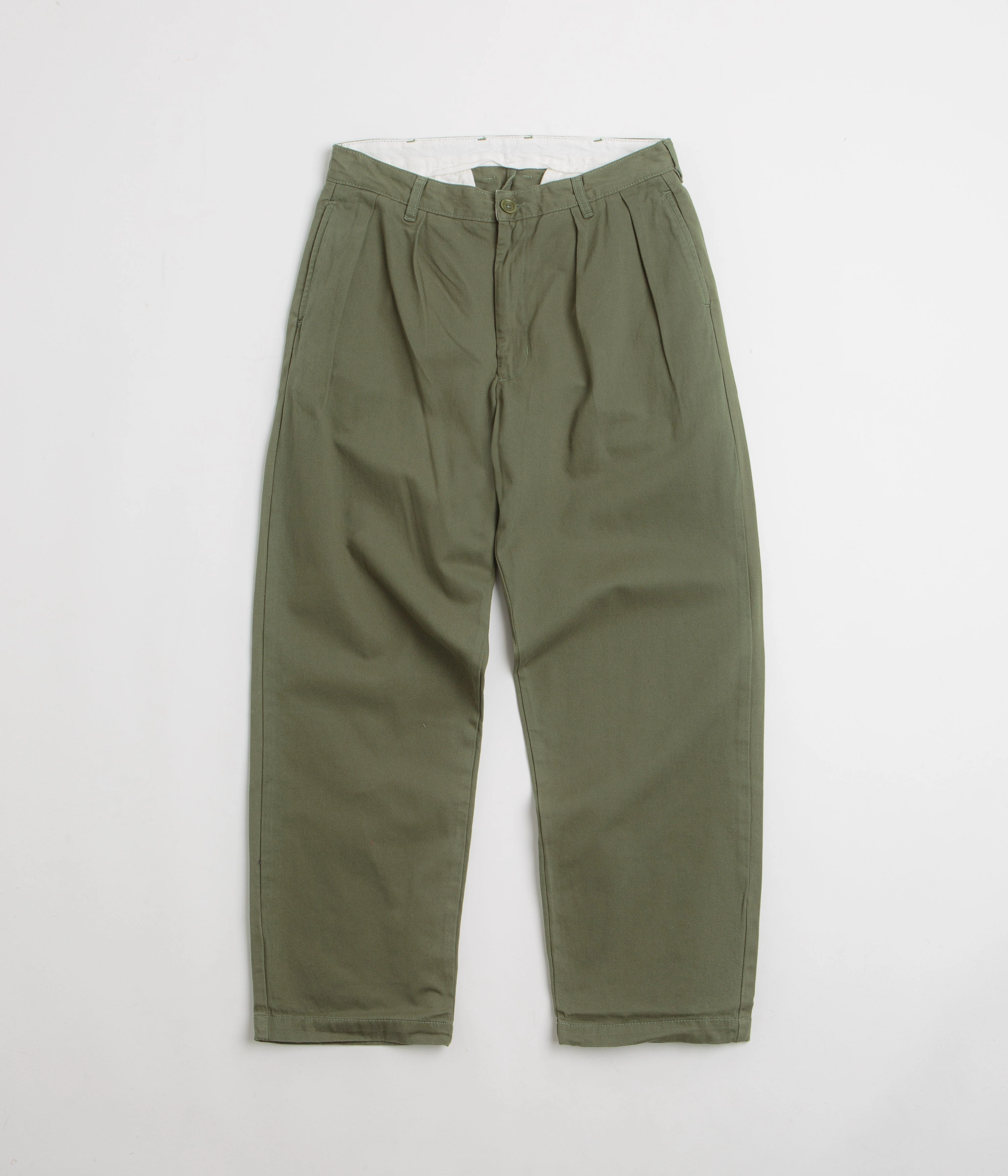 Service Works Drill Part Timer Pants - Olive Quick Wear Travel-Ready
