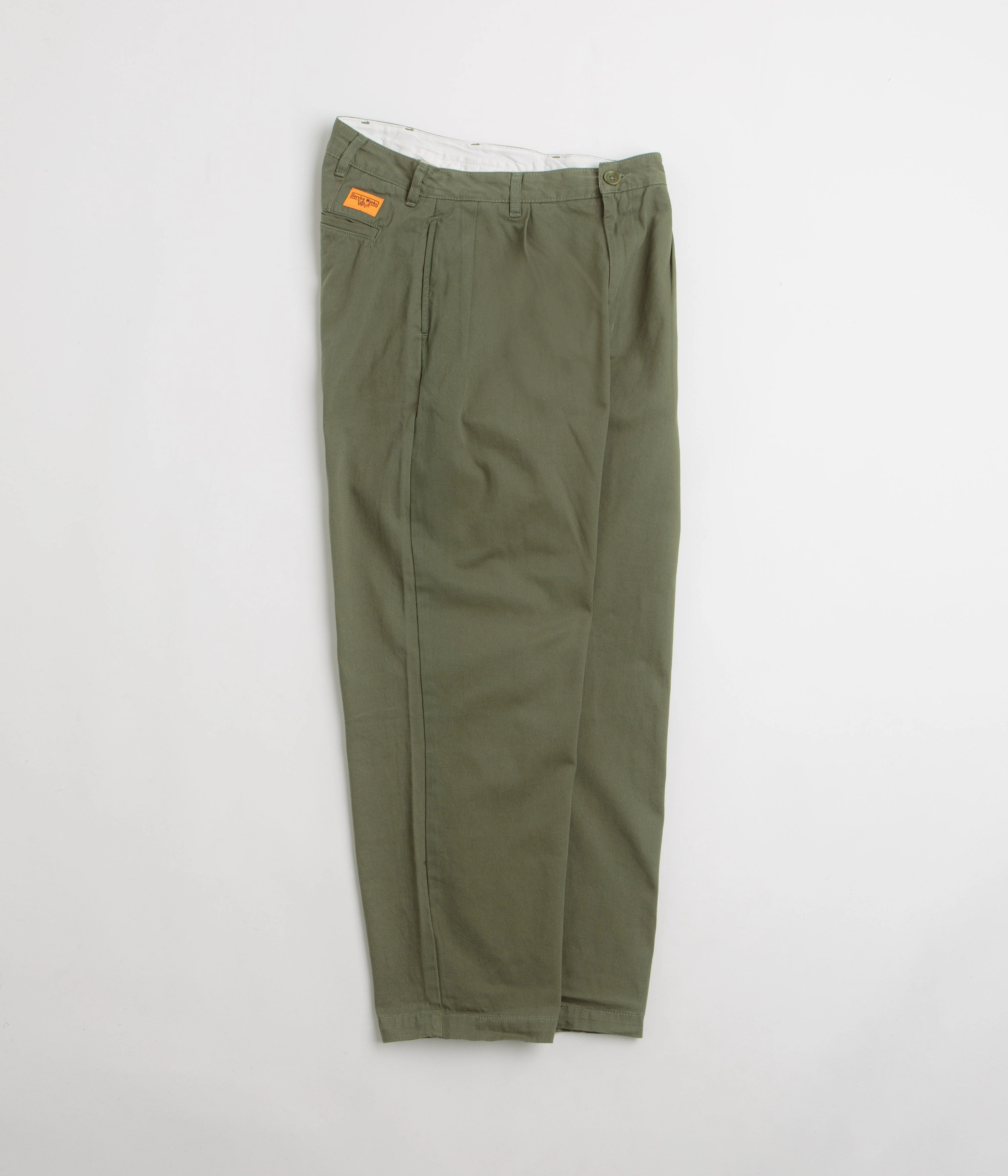 Service Works Drill Part Timer Pants - Olive Non Irritating Seams