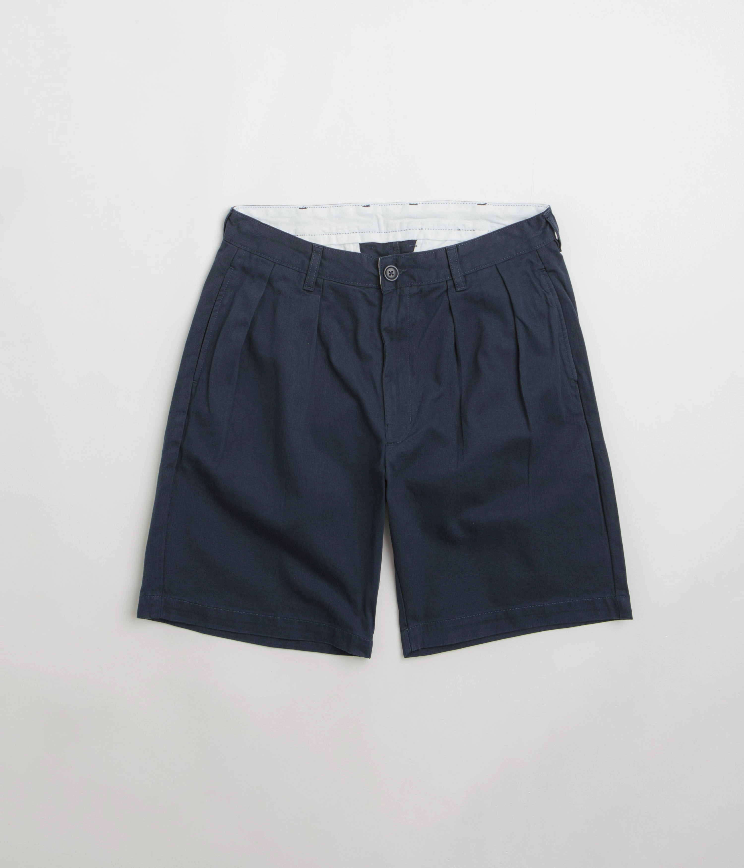 Service Works Drill Part Timer Shorts - Navy High Elasticity Blend