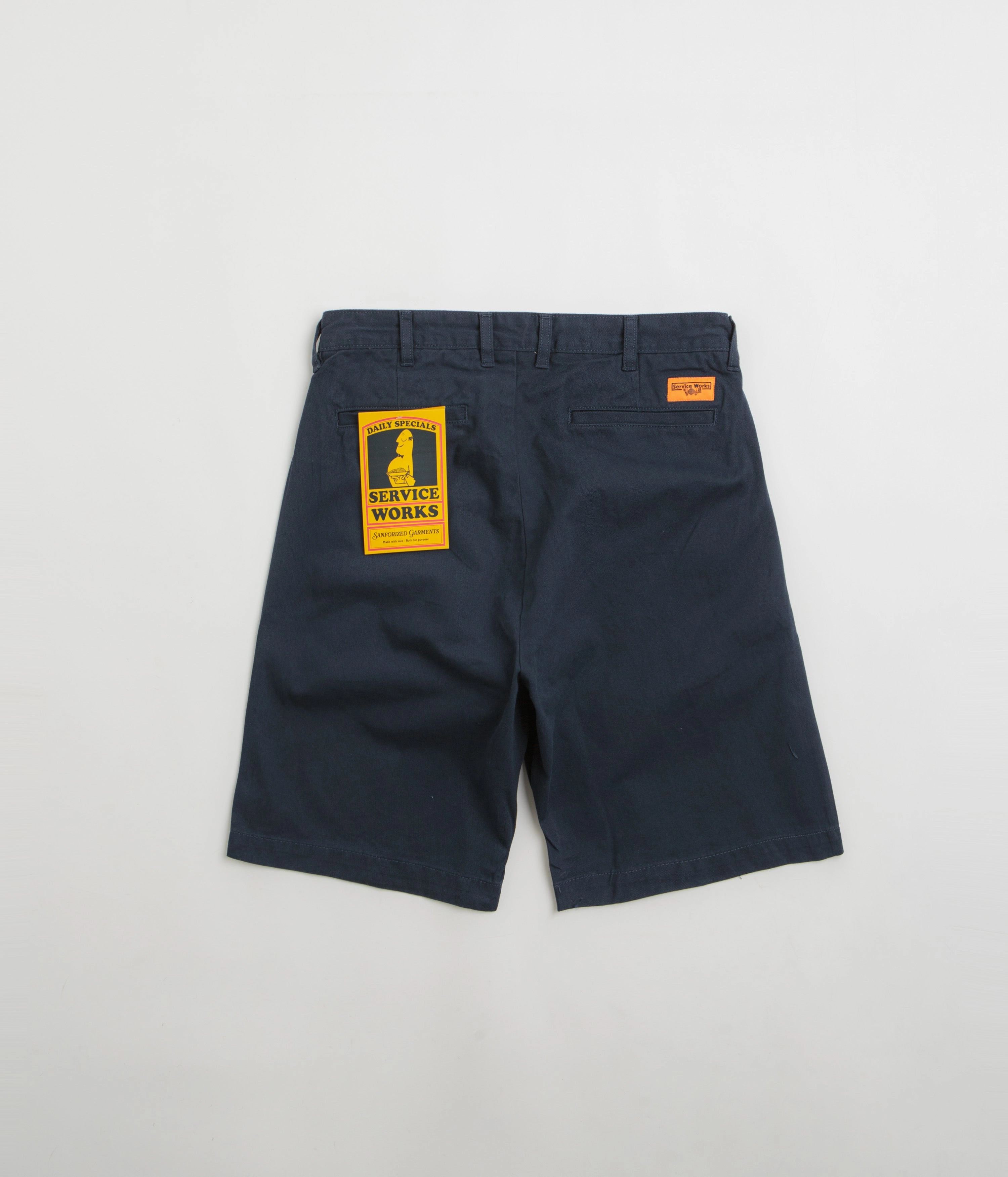 Breathable Design Running Shorts Service Works Drill Part Timer Shorts - Navy