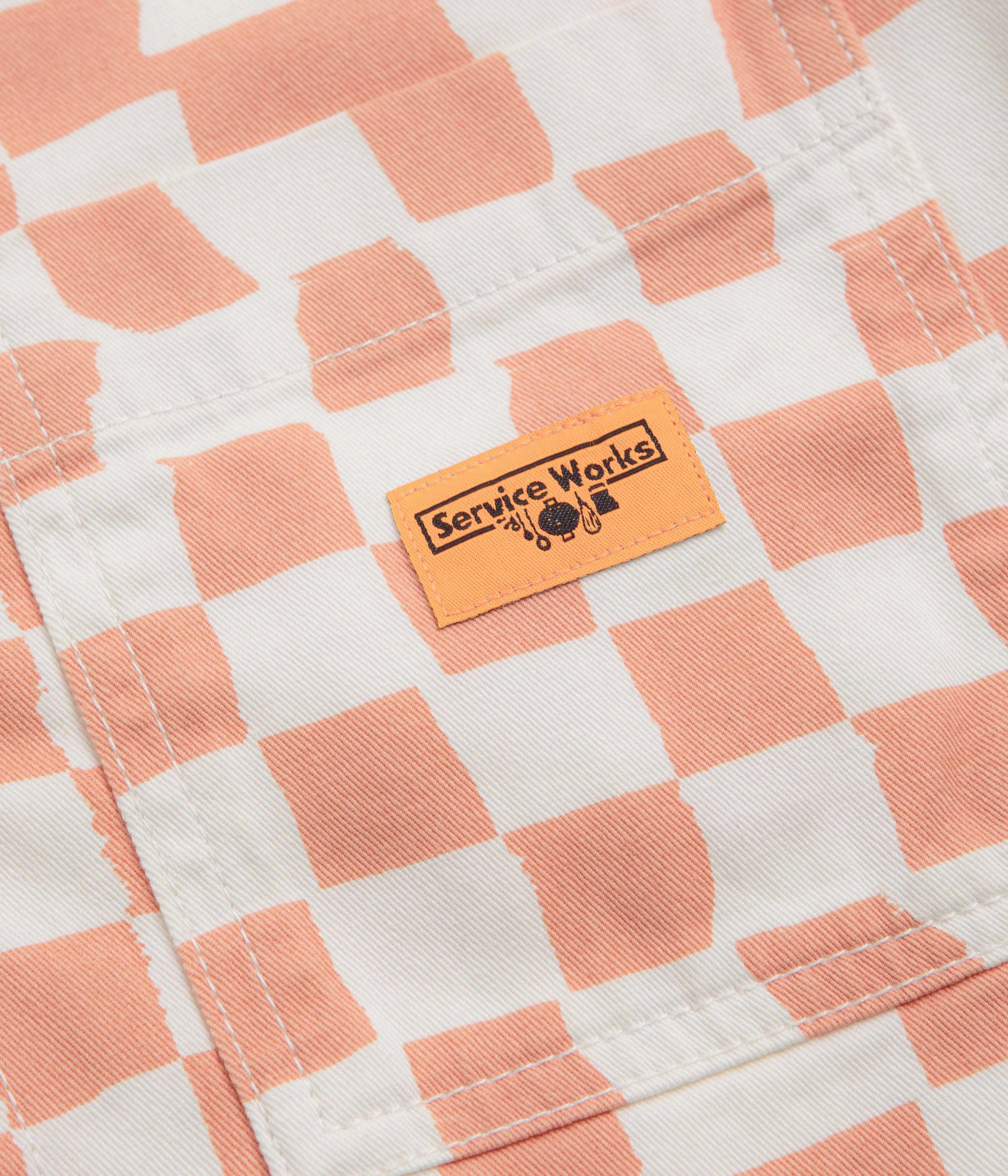 Adventure Day Look Service Works Drill Printed FOH Jacket - Salmon Checker