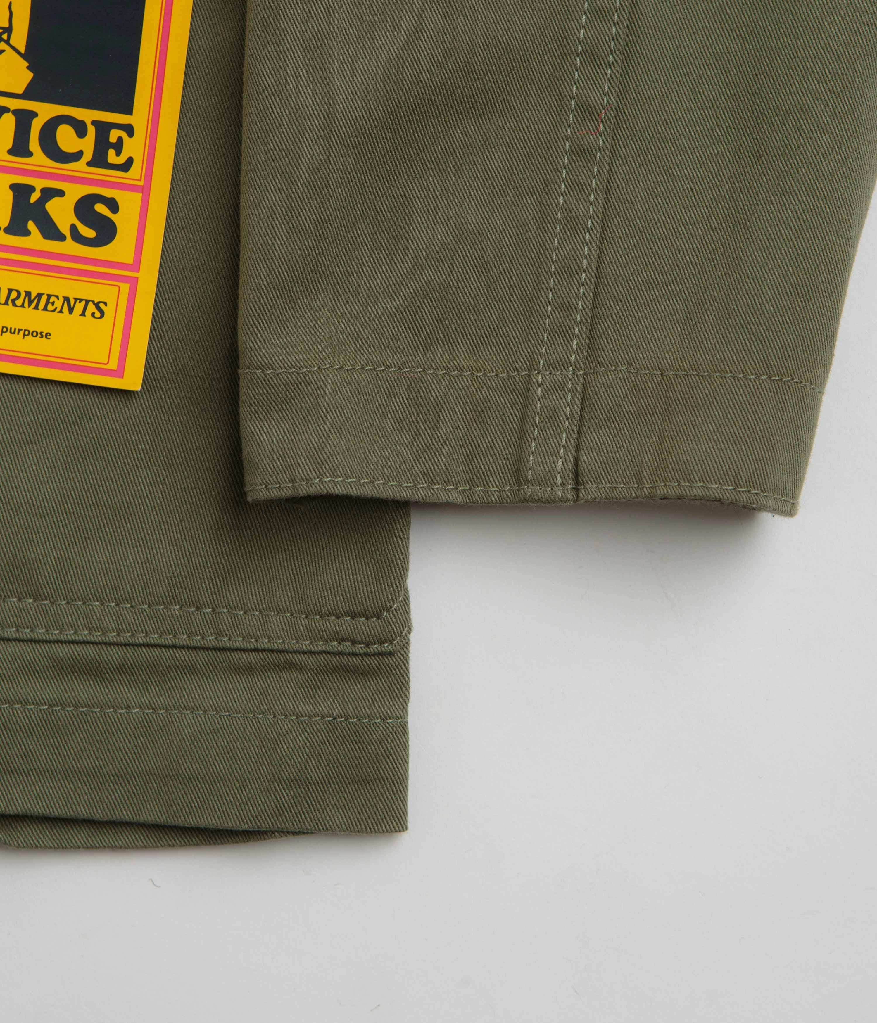 Service Works Drill Server Suit Jacket - Olive Quick Dry Technology